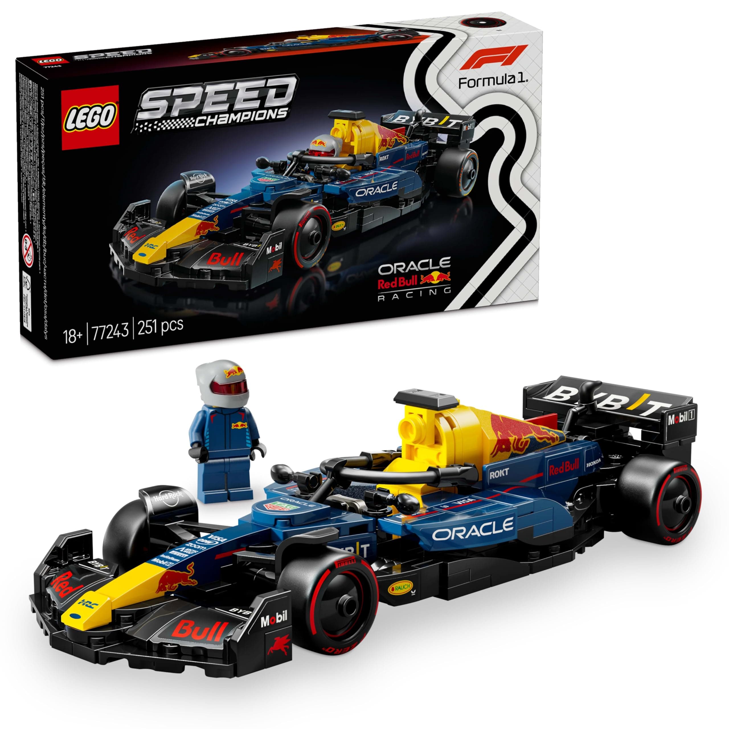 - Speed Champions Oracle Red Bull Racing RB20 F1 Race Car Vehicle Set 77243 Building Blocks for 18+ Gift