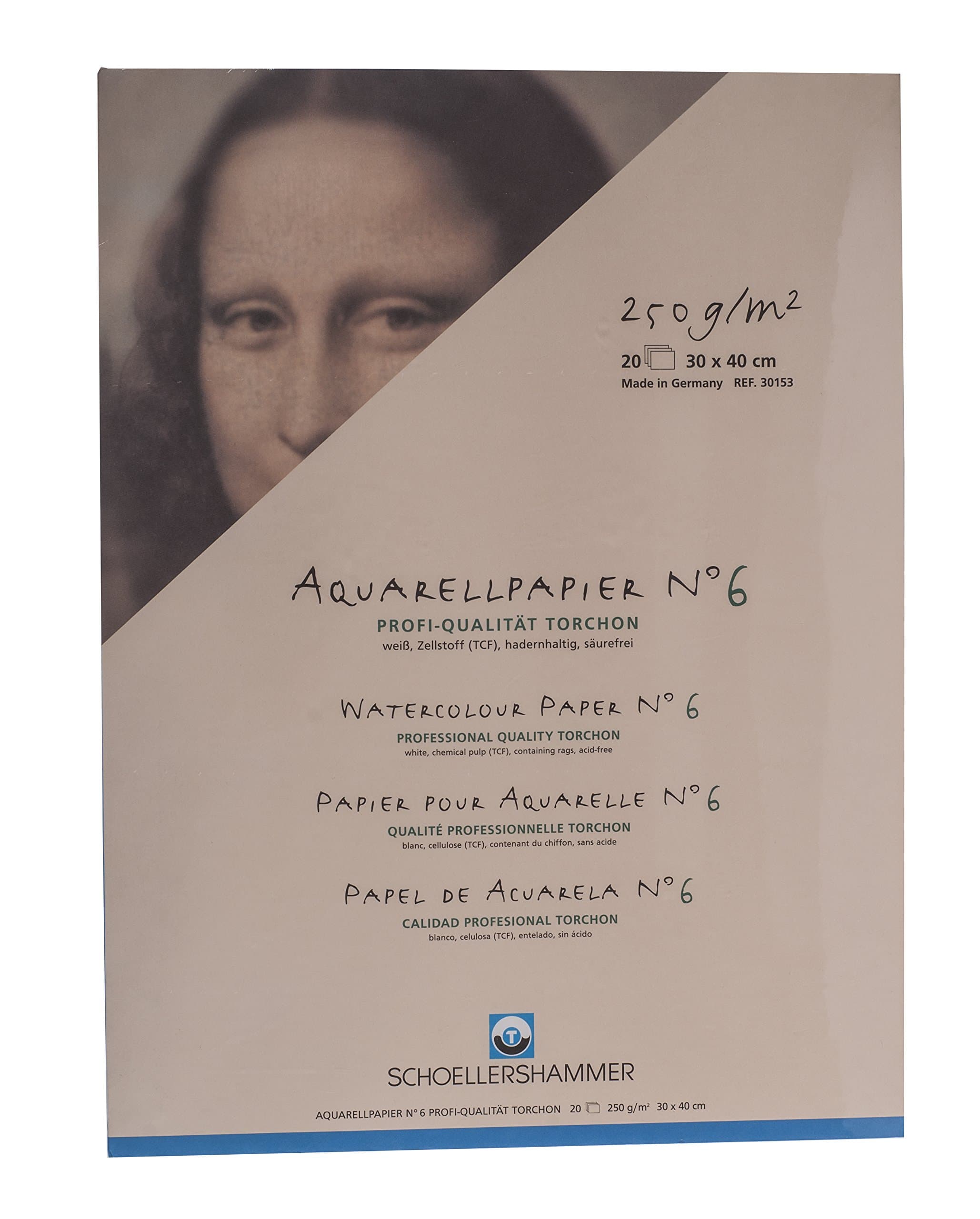 Schoellershammer Torchon No. 6 Artists'water Colour Block (30 x 40 cm) 250 GSM