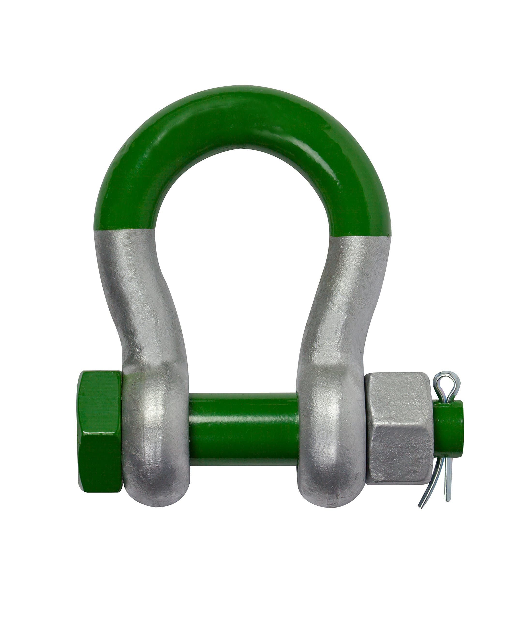 Green Pin SUGHMB70 Super Bow Shackles with Safety Bolt, G-5263, 85 t WLL