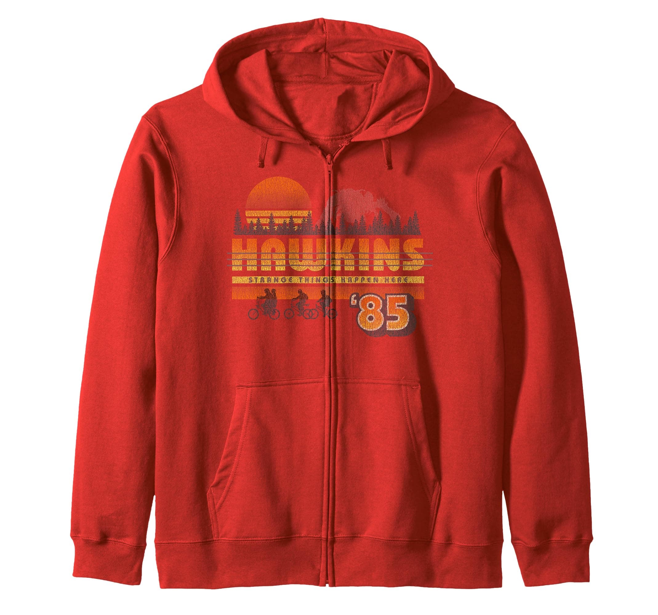 Netflix Stranger Things Hawkins Strange Things 85 Retro Zip Hoodie