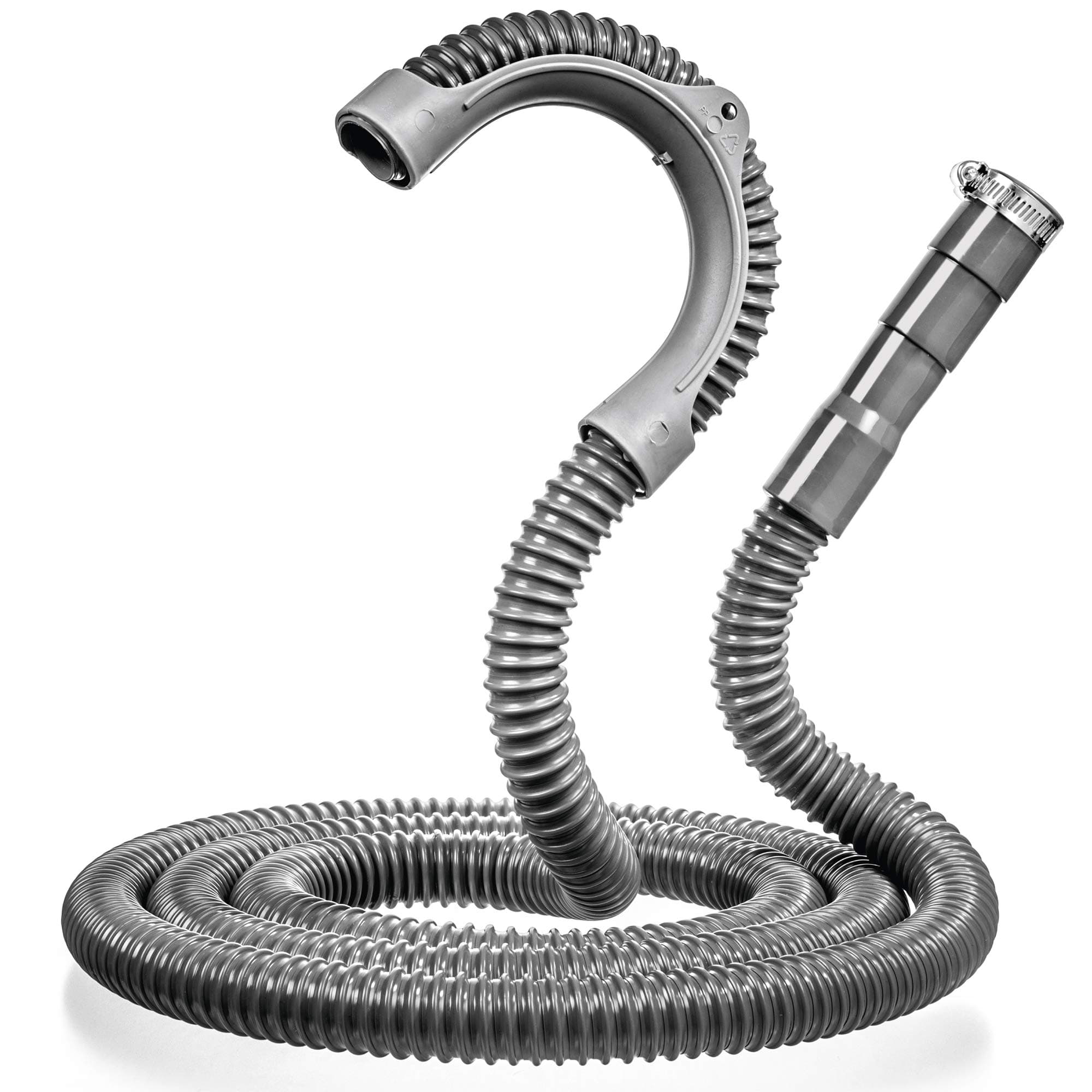 Universal Washing Machine Drain Hose - 10 Ft Drain Hose - Corrugated and Flexible Washer Drain Hose - Installation Washer Hose Drain Replacement - Reinforced Washer Hoses with Clamp