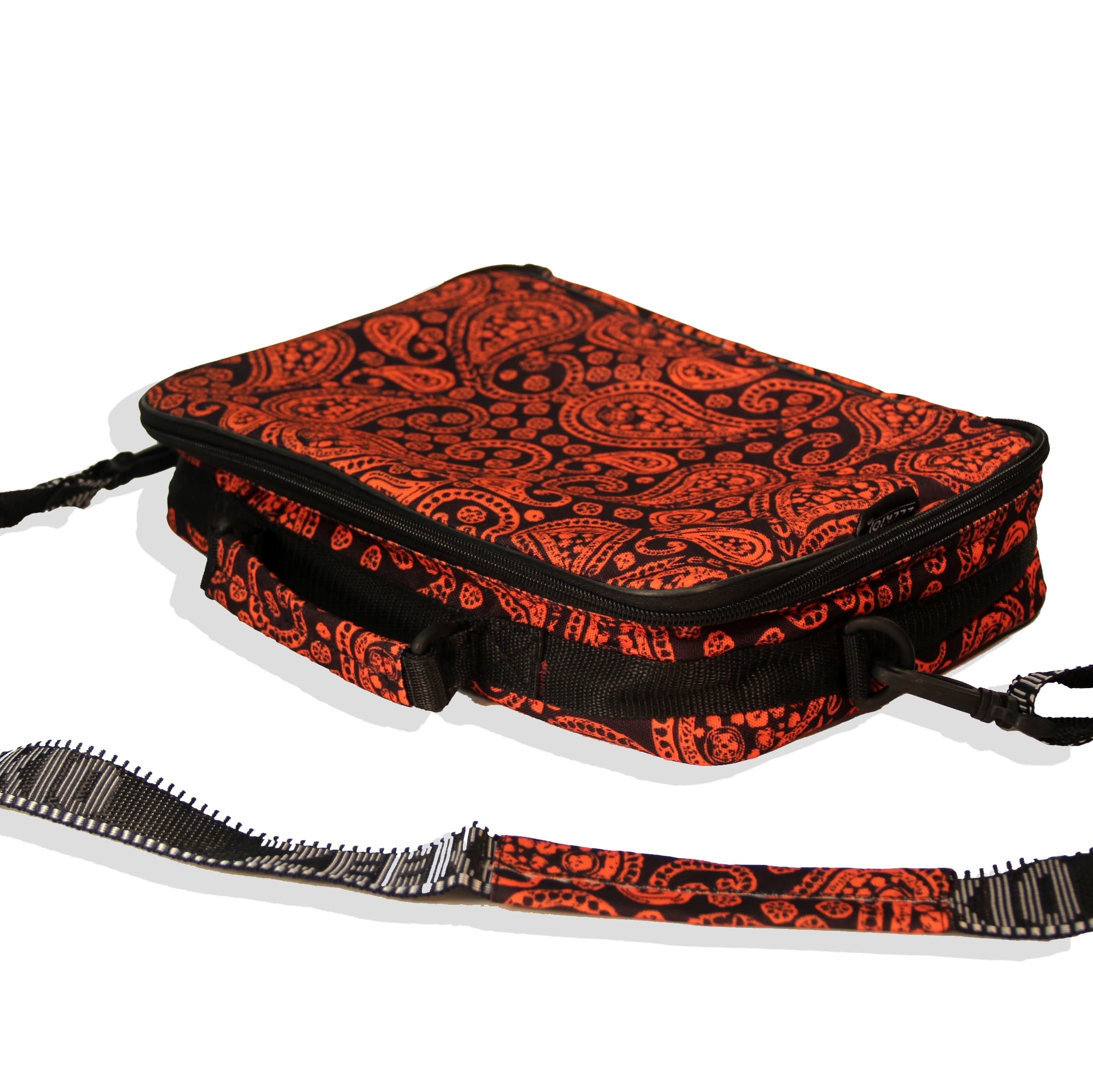 Twisted Stringz Designer Yo-Yo Bag- Orange and Black Yo-Yo Case by Zeekio
