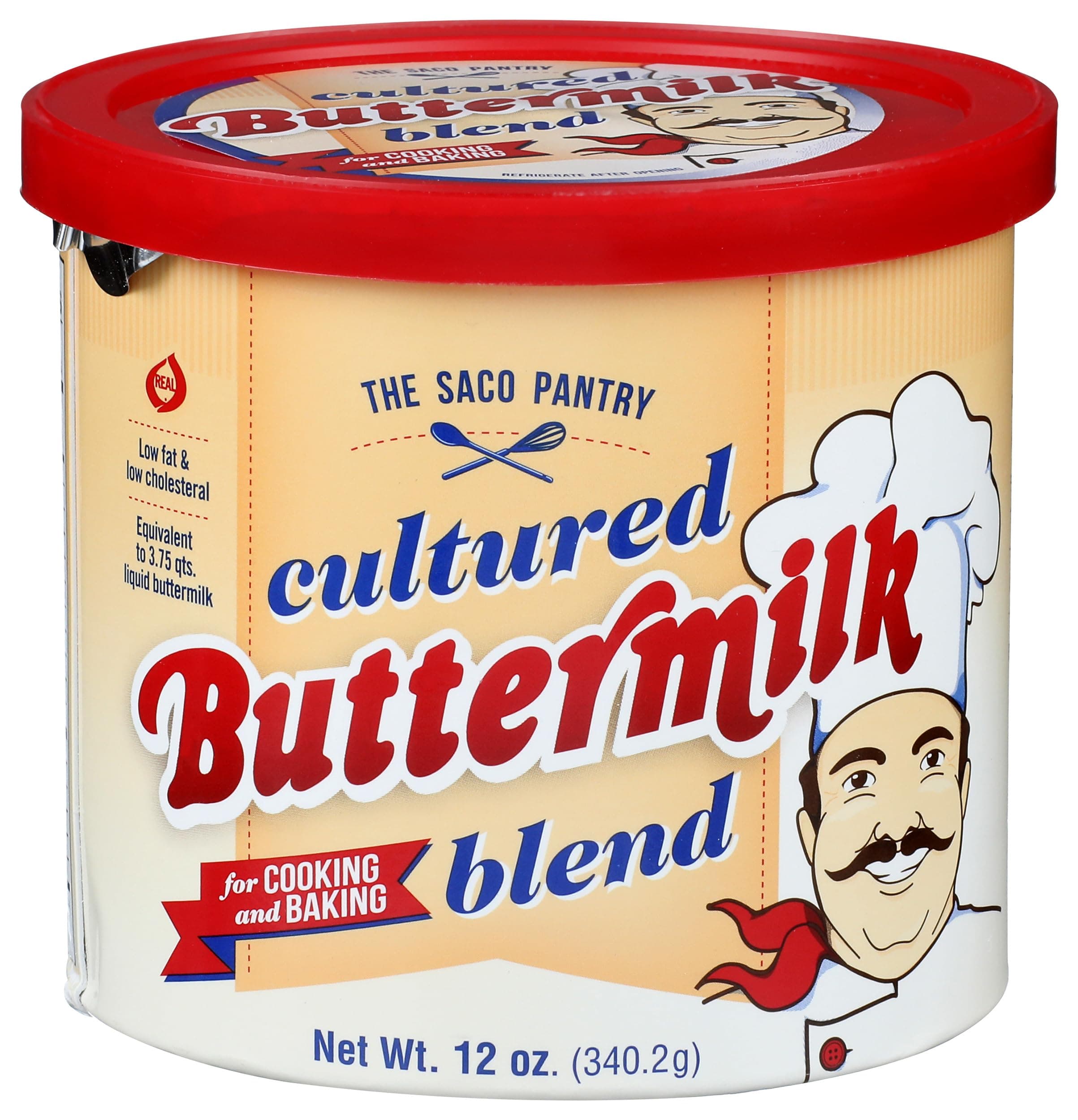 Saco Cultured Buttermilk for Cooking and Baking, Powdered, 12 oz