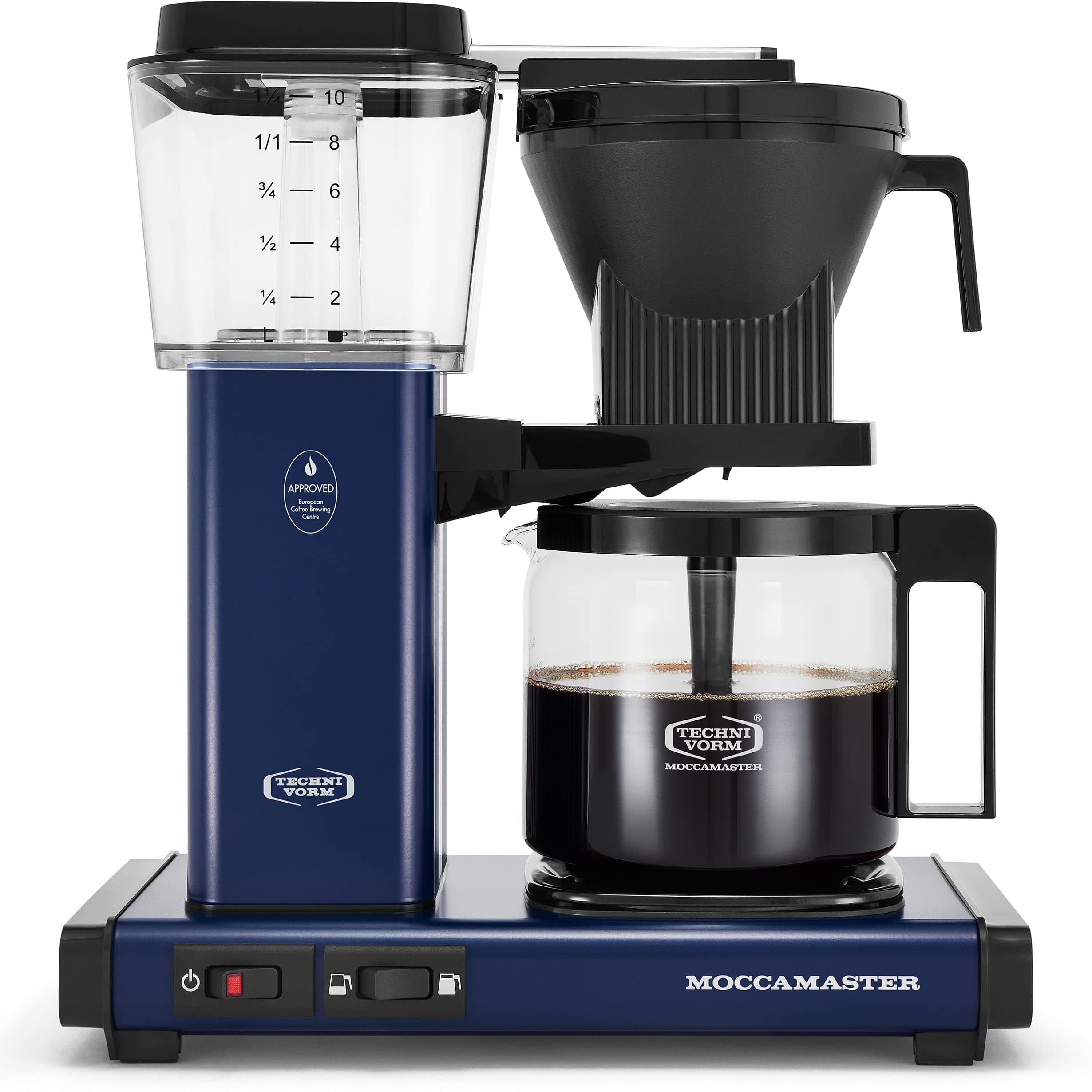 Moccamaster53928 KBGV Select Coffee Maker, Midnight Blue, 40 ounce, 10-Cup, 1.25L