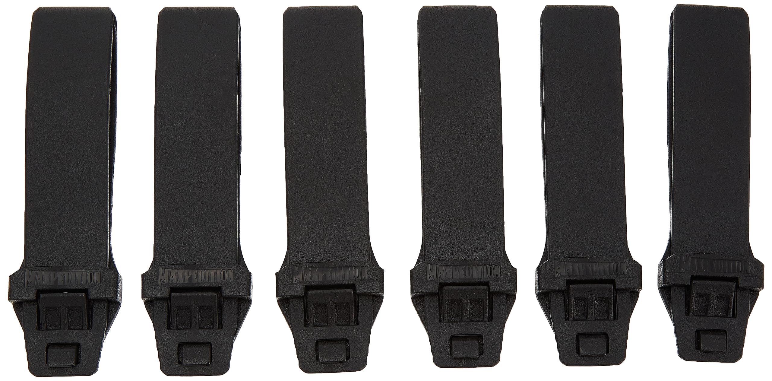 TacTie PJC3 Polymer Joining Clip (Pack of 6), Black