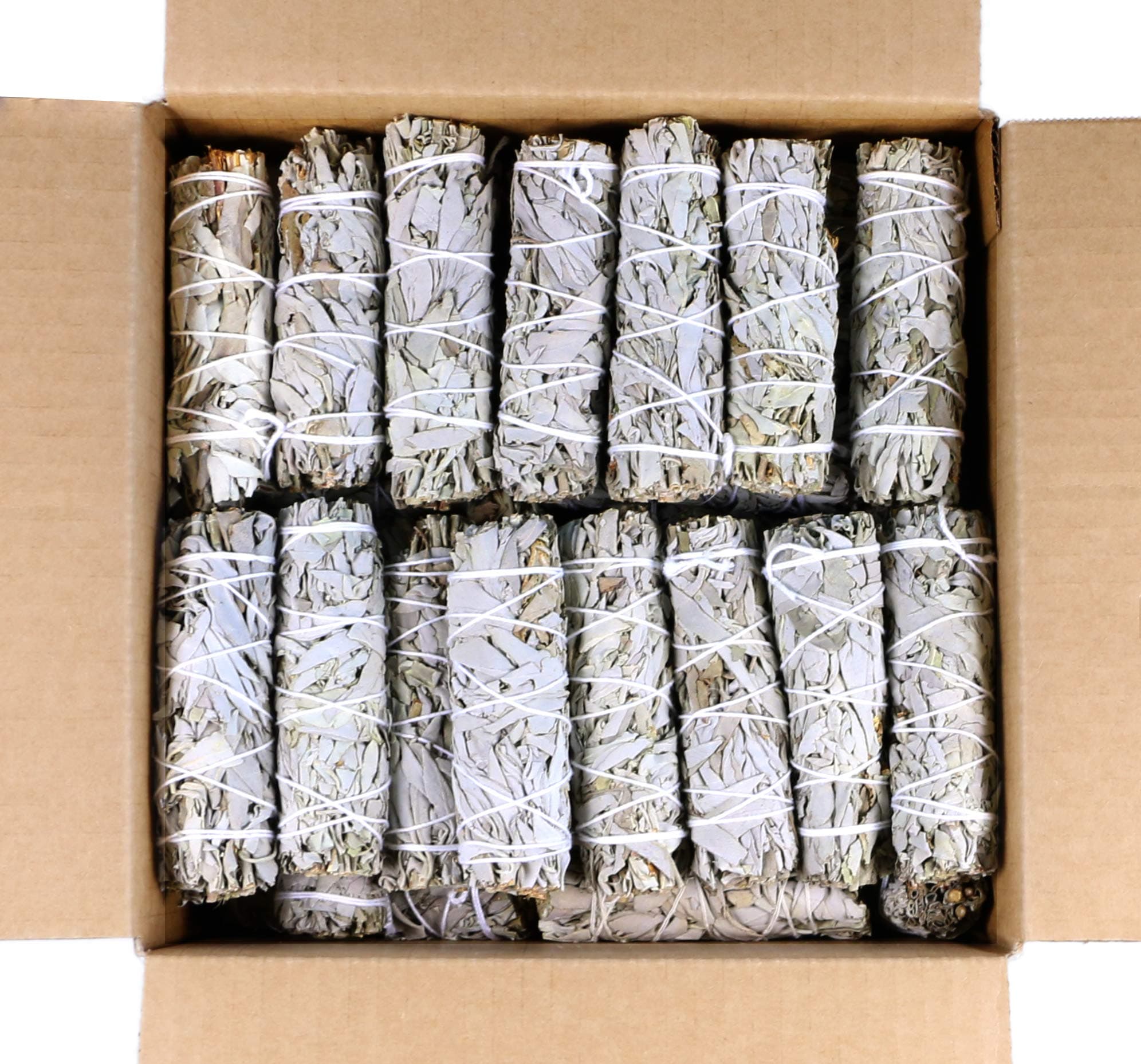 4 Inch 12-Pack Organic California White Sage Smudge Sticks Bulk for Home Cleansing, Negative Energy Removal, Good Energy Meditation & Smudging Rituals | Pure Sage Bundles