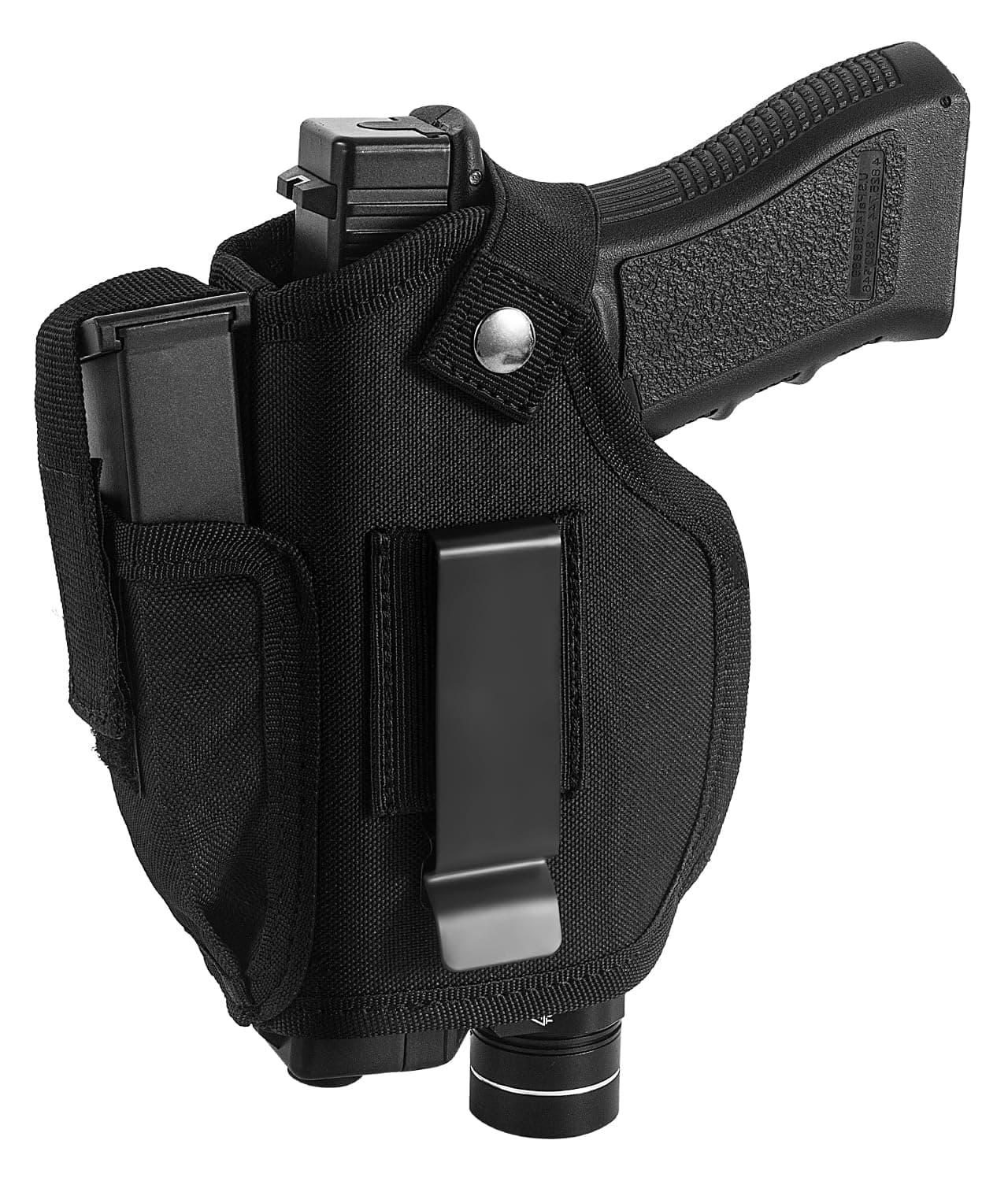 Gun Holster with Laser/Light, IWB/OWB Concealed Carry Pistols Holster with Mag Pouch Fits Most 9mm 380 45ACP, Gun Holsters for Men and Women Left/Right Hand, for Glock, S&W, Sig, and More
