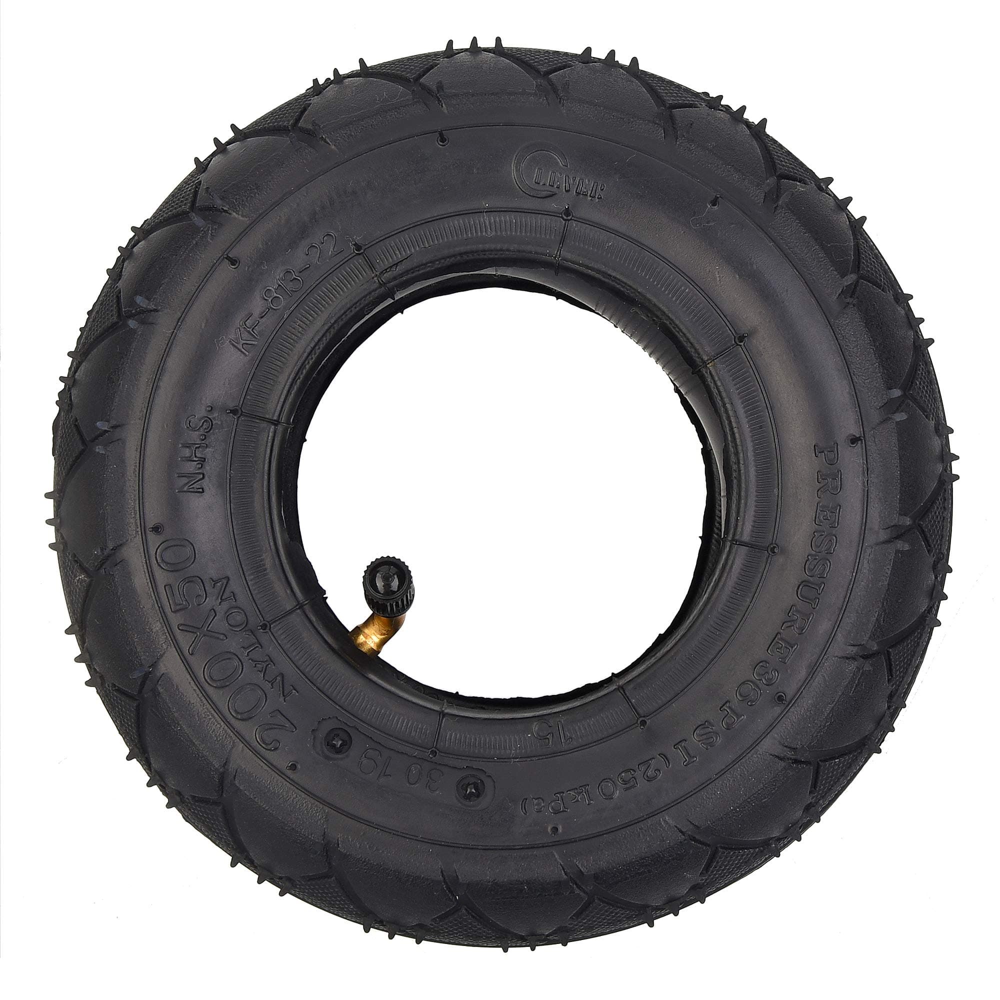 200 x 50 (8"x2") Scooter Tire & Inner Tube Set for e100 e150 e200 Schwinn Bladez Mongoose Power Core E100, Dune Buggy, ePunk, PowerRider 360, eSpark