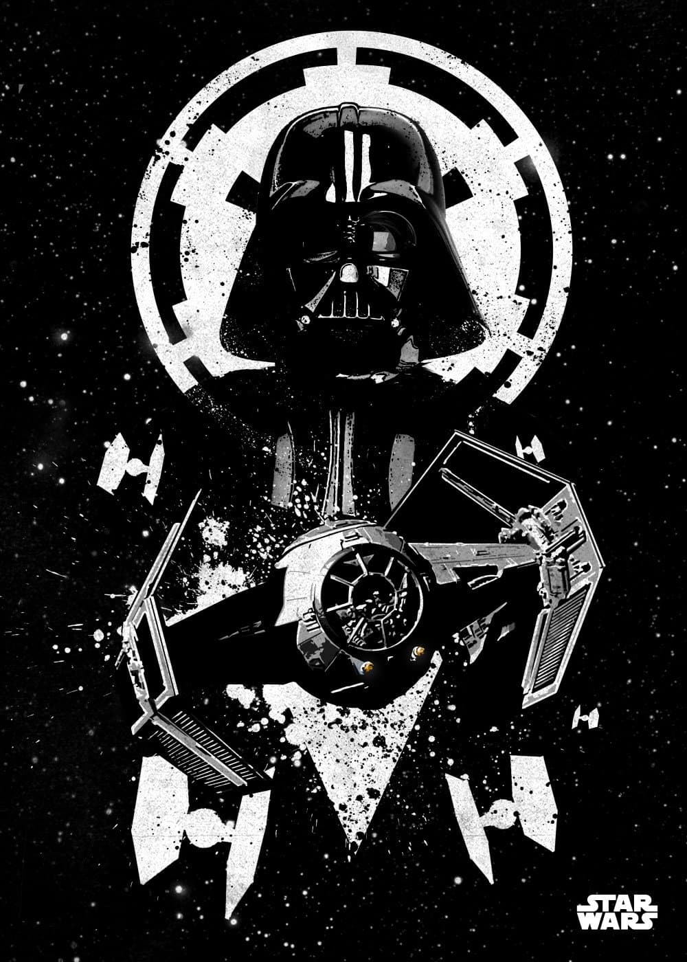 Star Wars Metal Poster Tie Advanced 32 x 45 cm Posters Wallscrolls