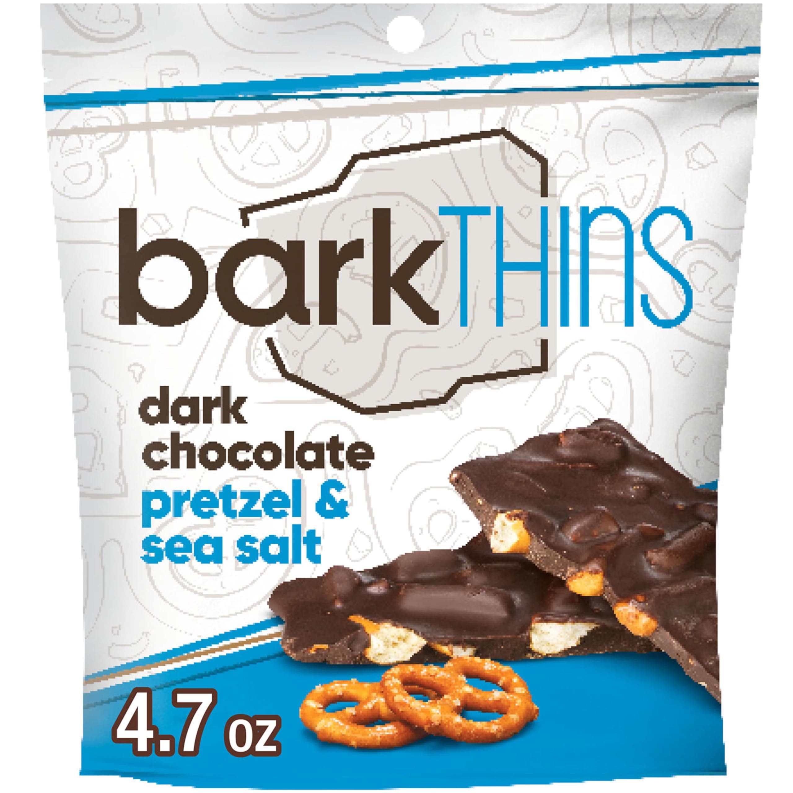 Dark Chocolate, Pretzel and Sea Salt Snacking Chocolate Bag, 4.7 oz