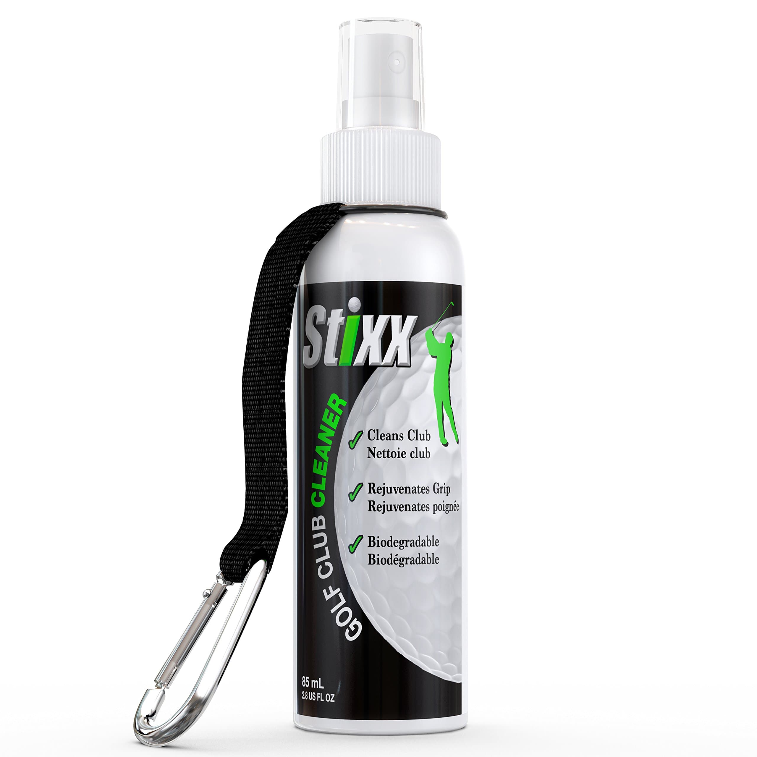 Golf Club & Grip Cleaner - Best for cleaning all types of clubs, irons & drivers. Cleans & Rejuvenates grips. Restores their natural tackiness. Just spray & wipe. Clean Clubs = Better Golf!