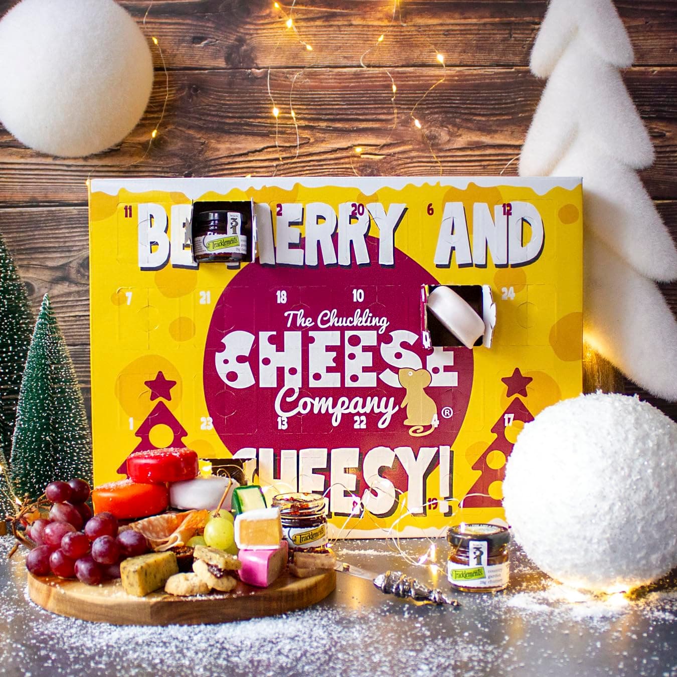 Cheese Advent Calendar 2025. A Delicious Savoury Advent Calendar With Cheese, Chutney, And Biscuits. Count Down The Days To Christmas With A Savoury Advent.