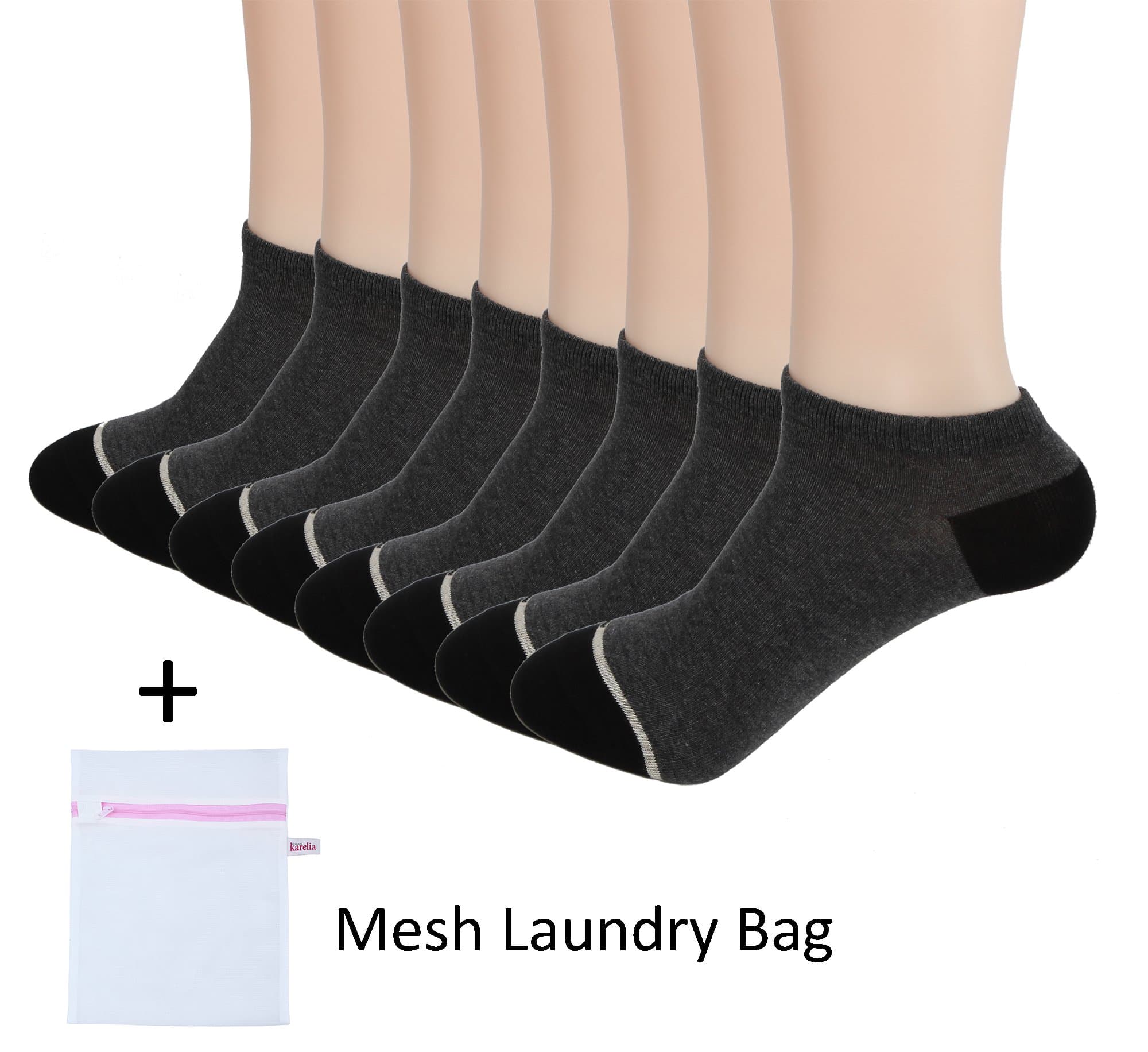 Finnkarelia Women's 8 Pack Low Cut Socks With Gift Box And Socks Wash Bag