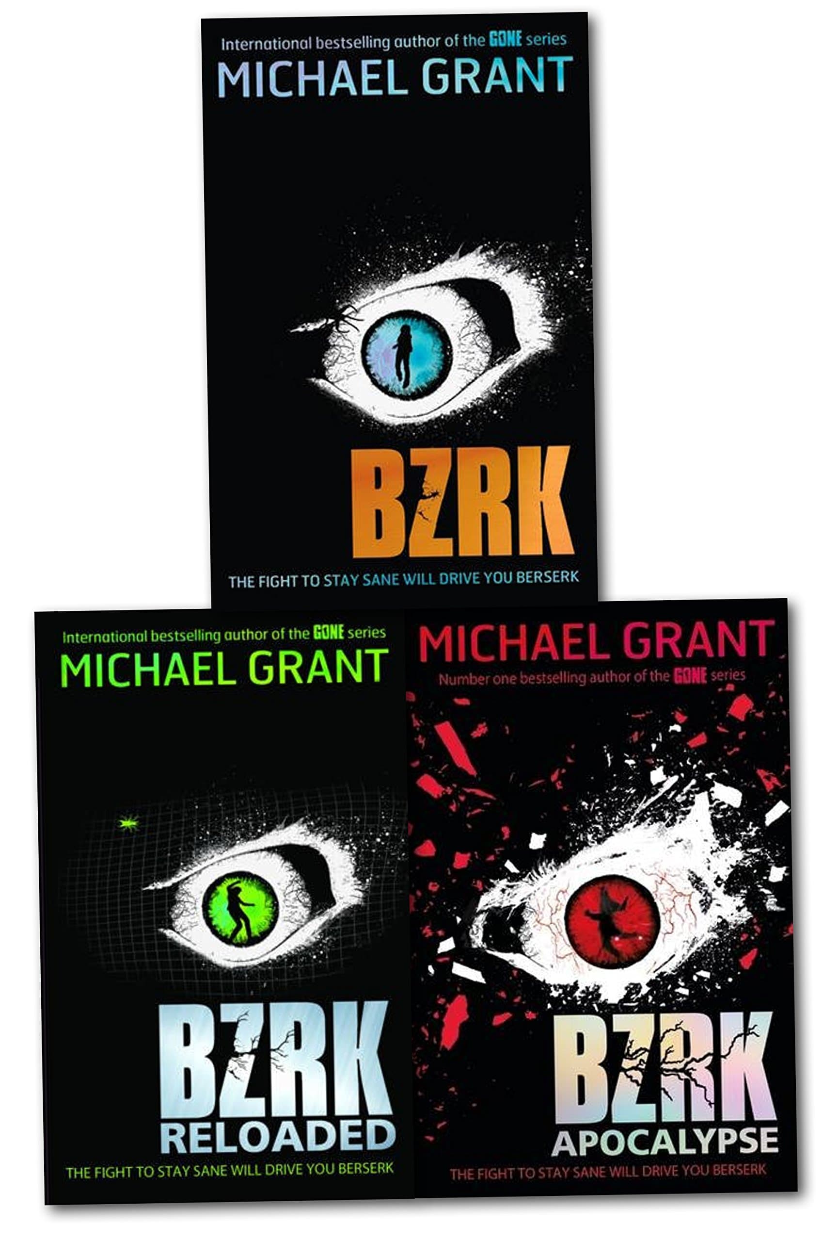 Michael Grant BZRK Series 3 Books Collection Set (Bzrk, Reloaded, Apocalypse)