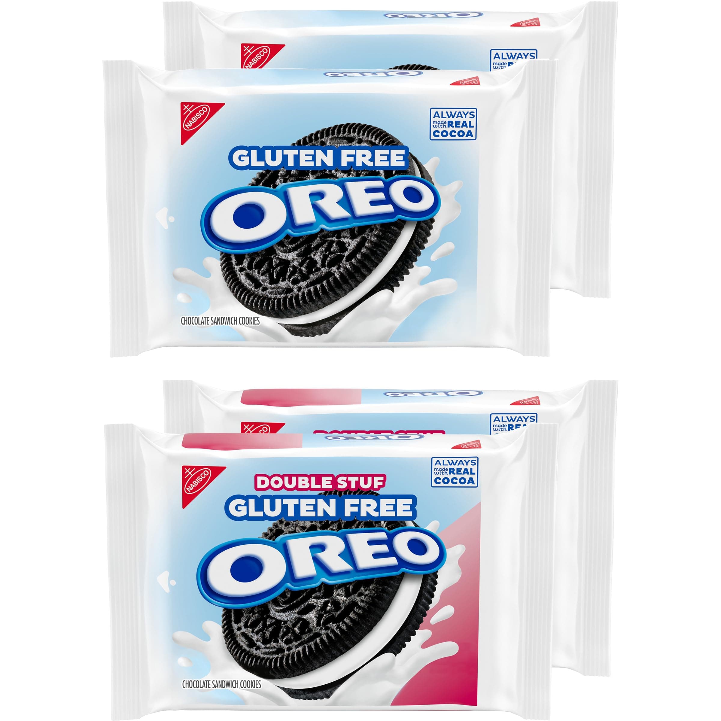 Oreo Variety Pack of Original Gluten Free and Double Stuf, 4 Pack