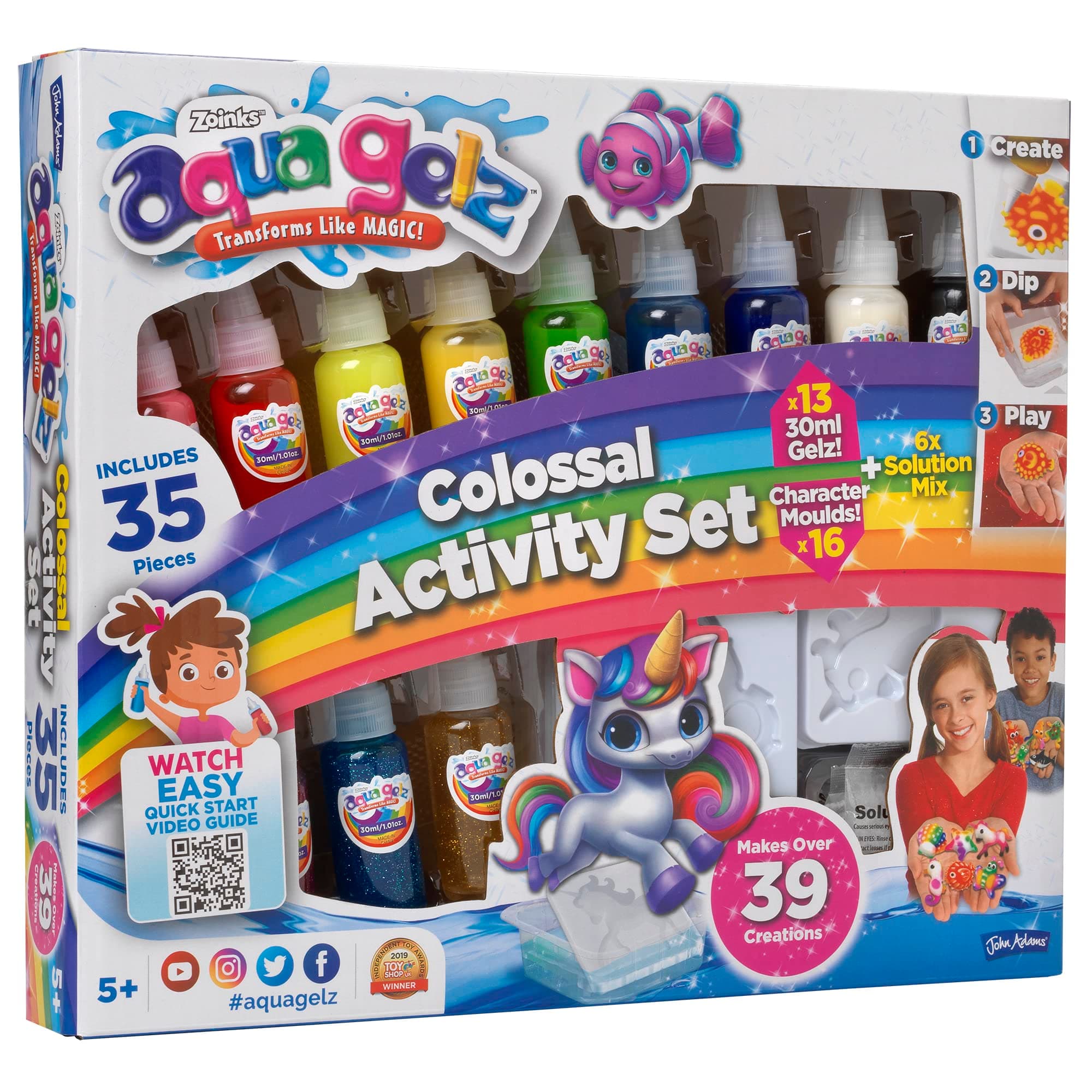 John Adams 11105 EA AquaGelz Colossal Activity Set, Multicolor, 50.6 x 5 x 30.4 Centimeters