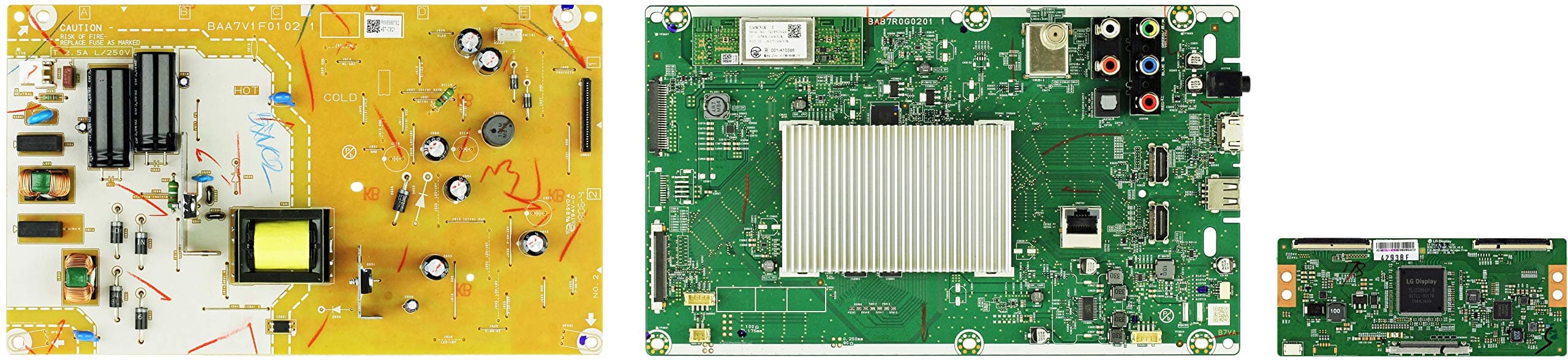 43PFL5603/F7 (ME2 Serial) Complete LED TV Repair Parts Kit