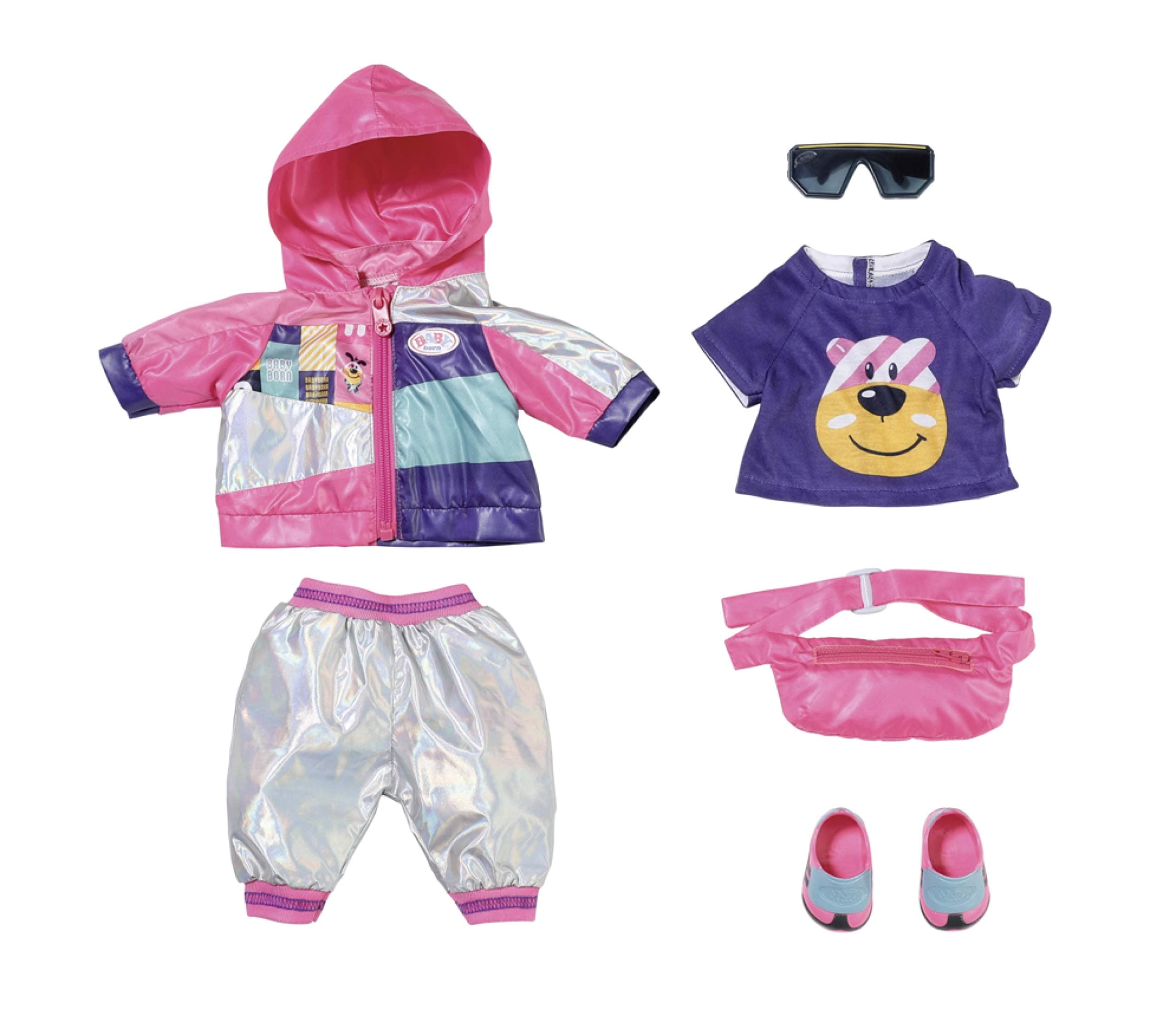 BABY bornZapf Creation Deluxe Bike Outfit Set For 43Cm Doll (Doll Not Included) 36 +, Multicolor, 830031