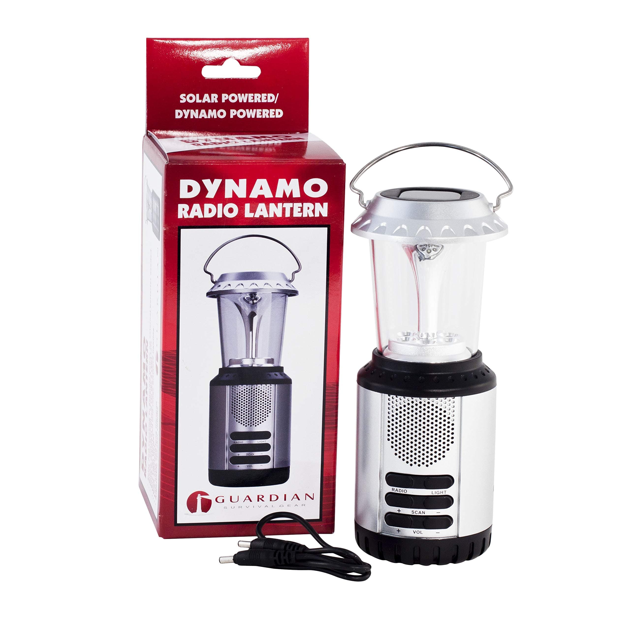 Guardian Survival Gear Emergency Dynamo Lantern with Radio (Set of 2)