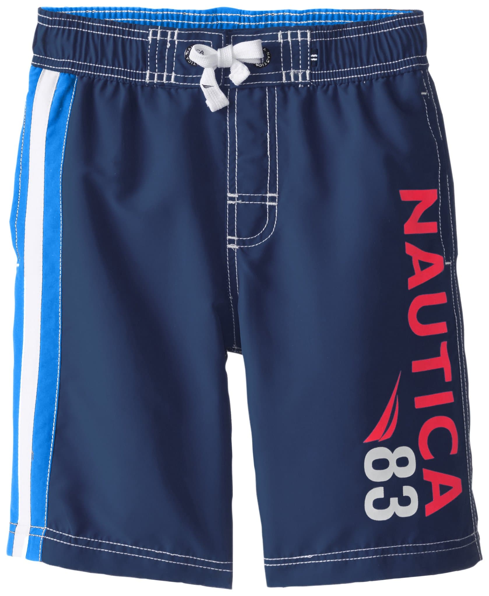 Nautica Boys' Logo Swim Trunk