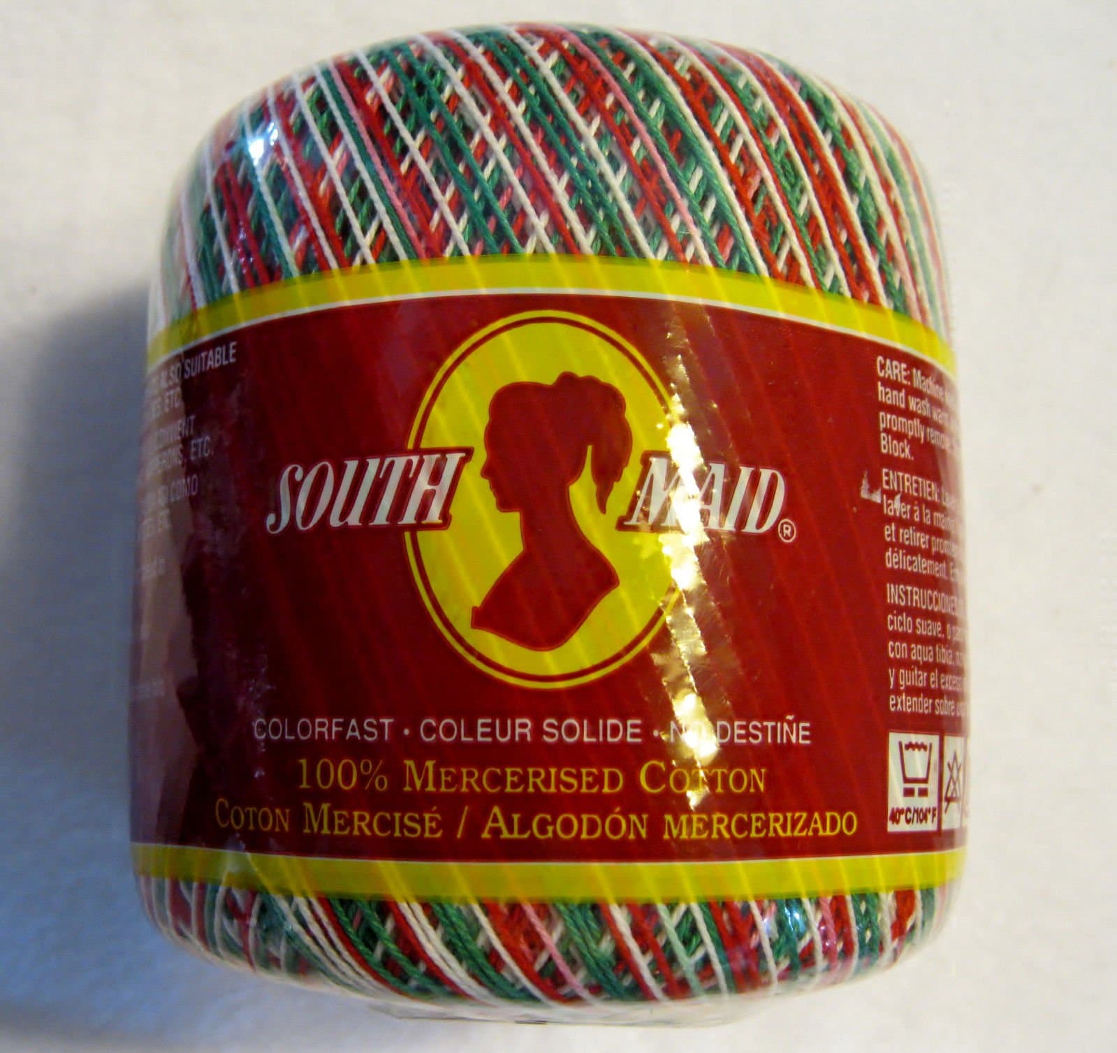 South Maid Shaded Christmas #453 D-54 100% Mercerised Cotton Colorfast Thread