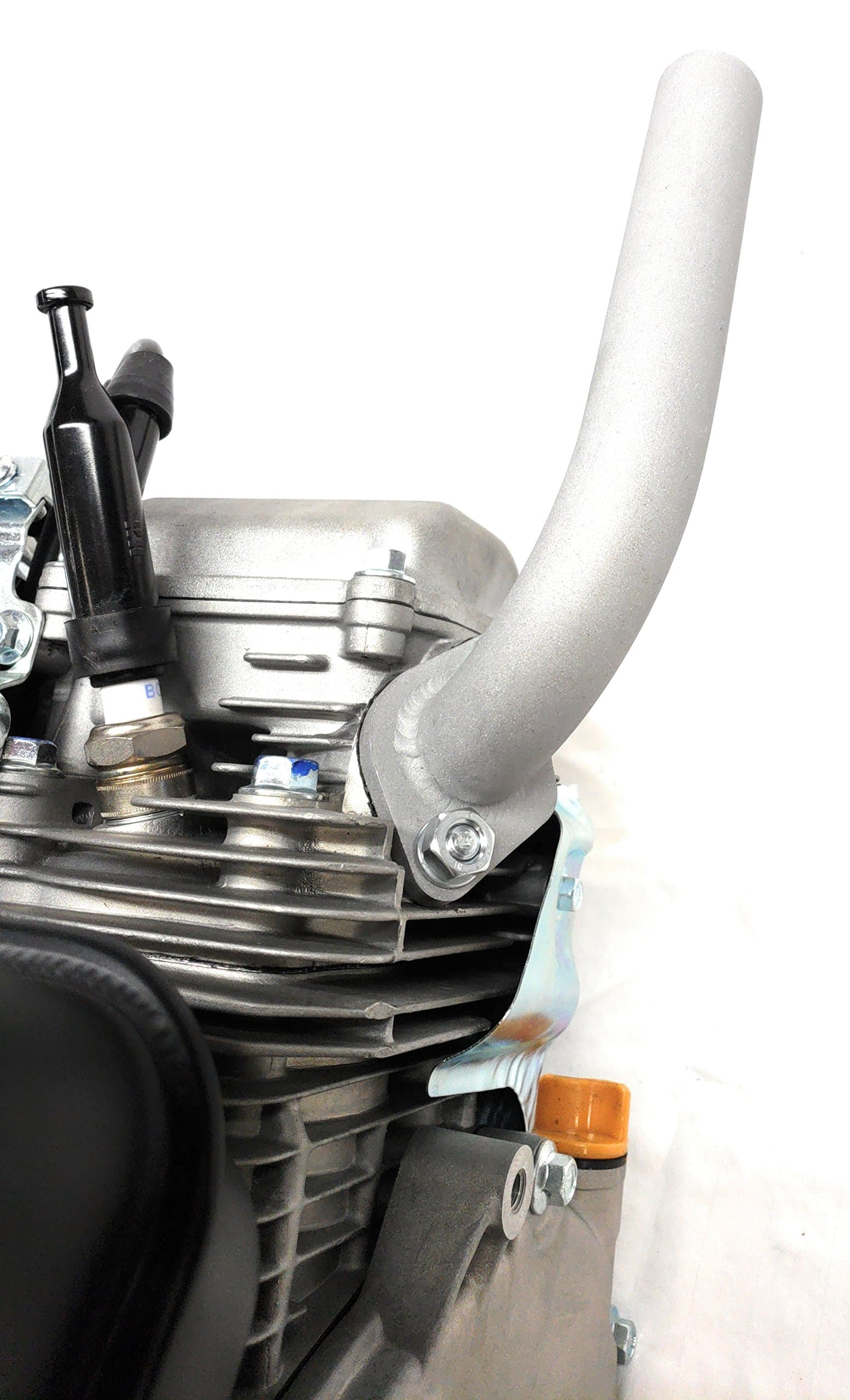 Low Profile Exhaust, Predator 212cc, GX160, GX200, 212cc Tillotson Hemi Engine. Go Kart & mini.