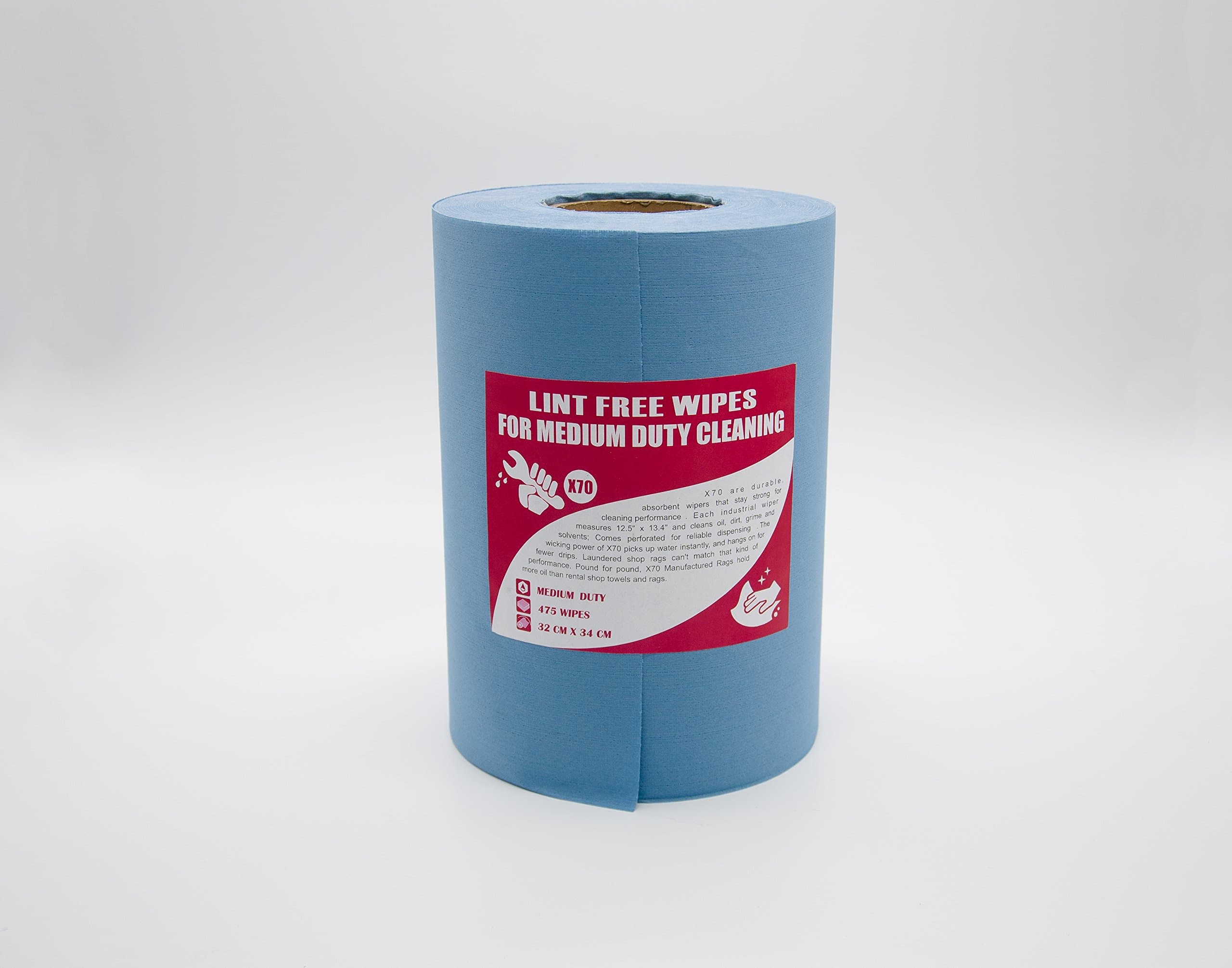 Medium Disposable Wiper Reusable Cloth Lint Free Wipe Cloth 475Sheet Per Roll