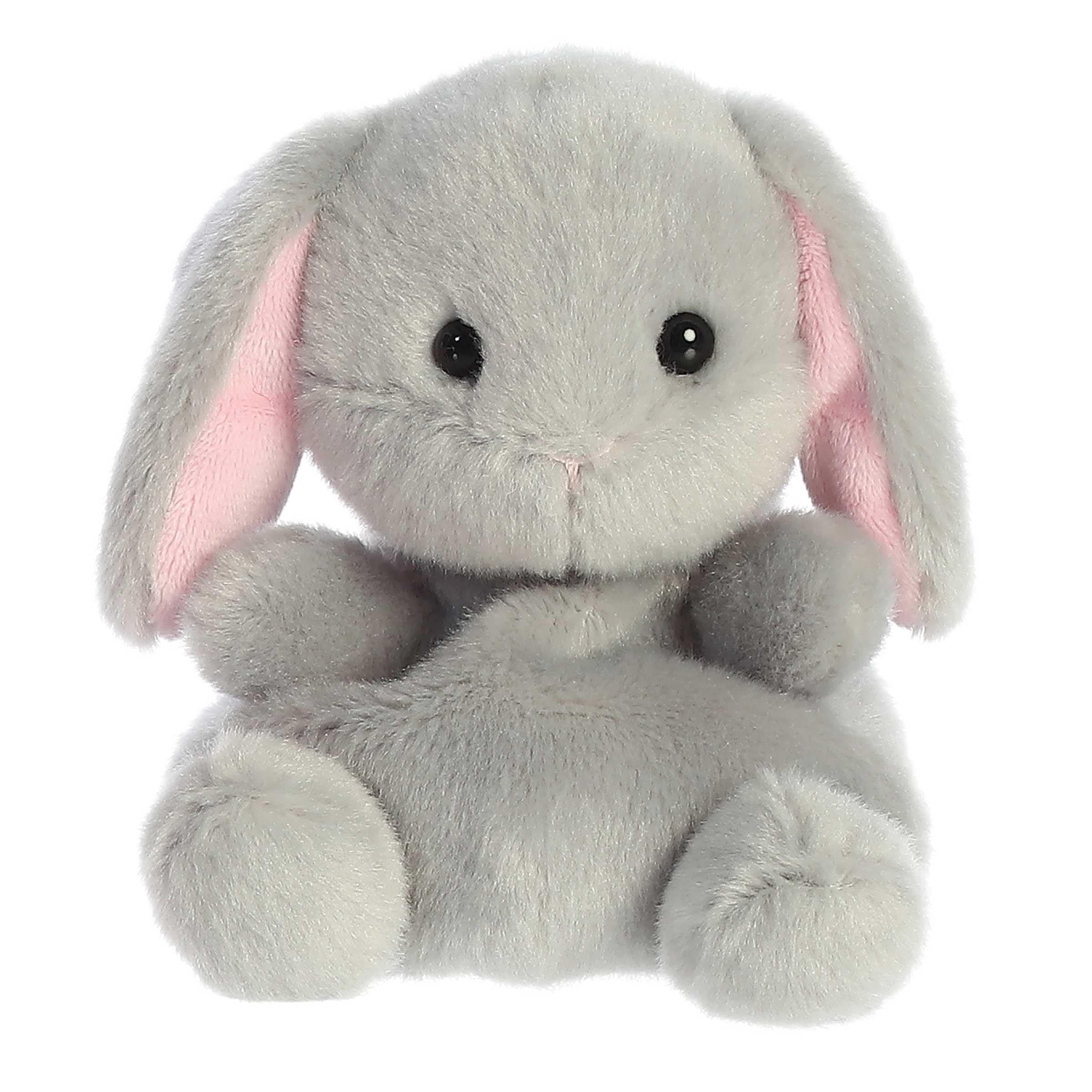 Adorable Palm Pals™ Pebbles Bunny™ Stuffed Animal - Pocket-Sized Play - Collectable Fun - Grey 5 Inches
