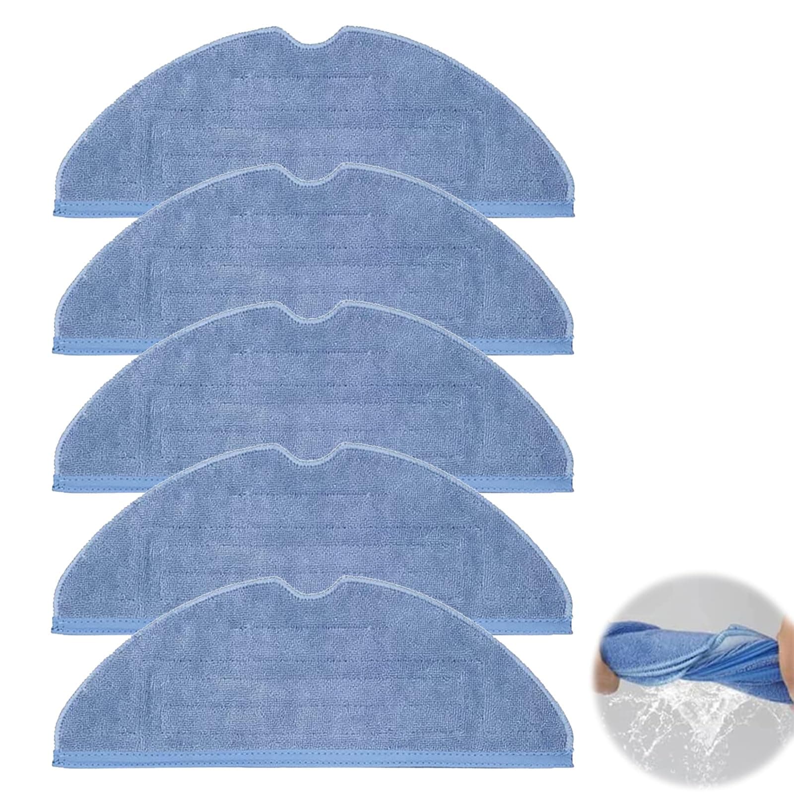 5PCS Mop Cloth Pad for Xiaomi Roborock S8 / S7 T7S T7s Plus Reusable Hard Floor Cloth Wet Replacement Microfiber Soft Pad Accessories