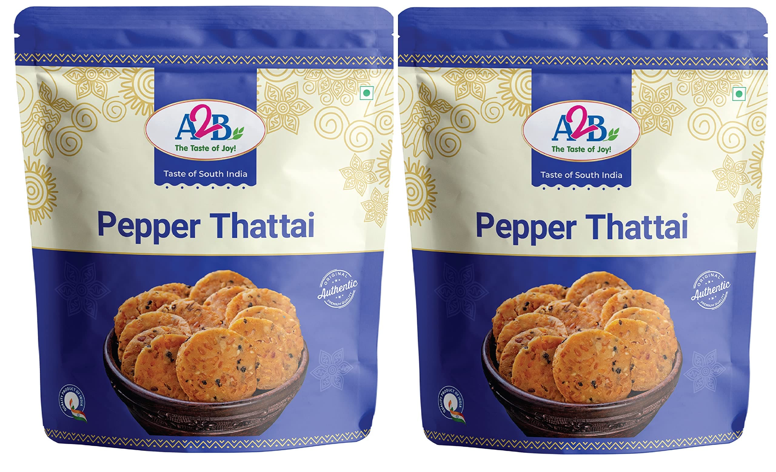 A2B Snacks - Pepper Thattai, 200g