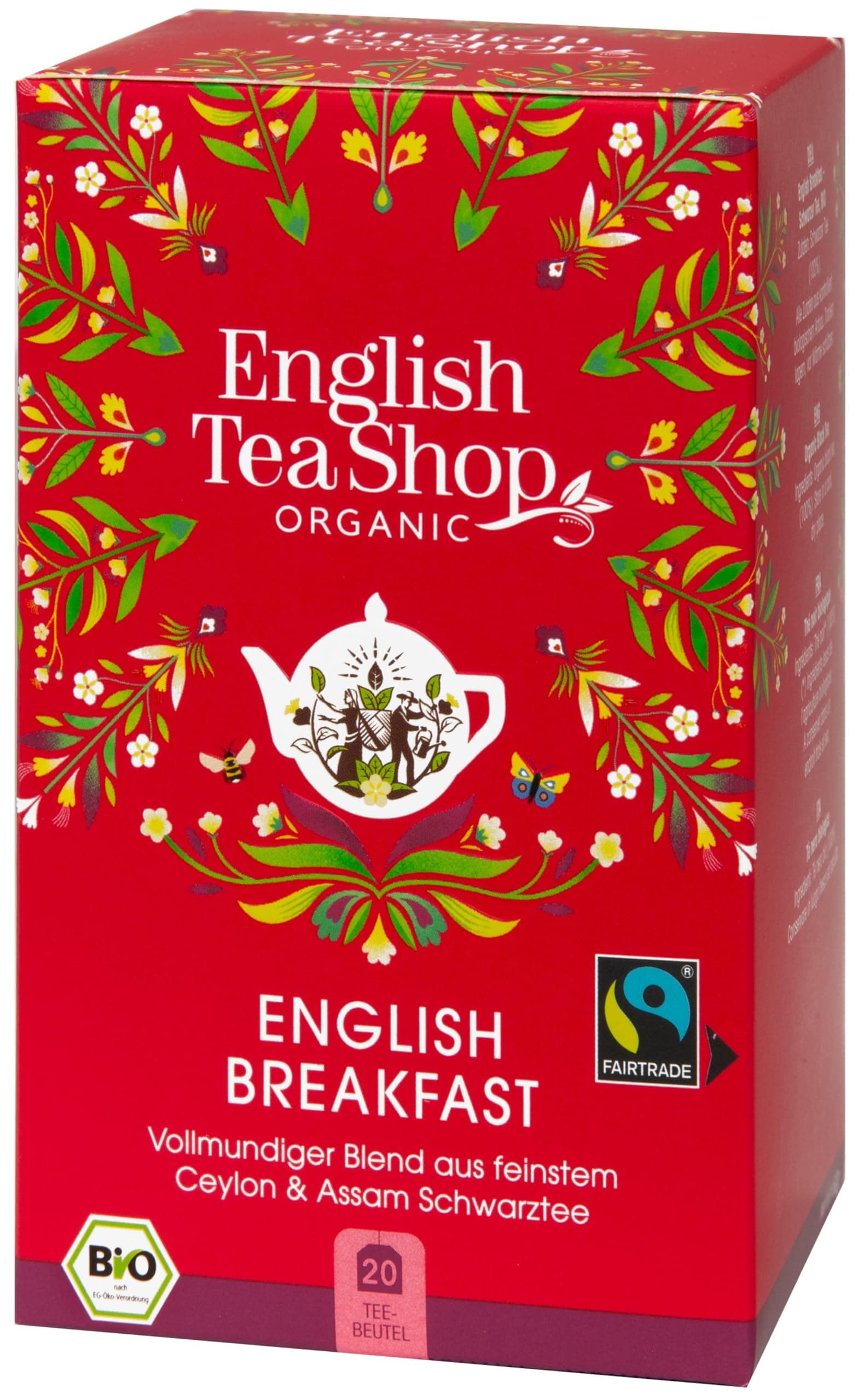 English Tea Shop - English Breakfast - 20 Sachet Envelope - 40g