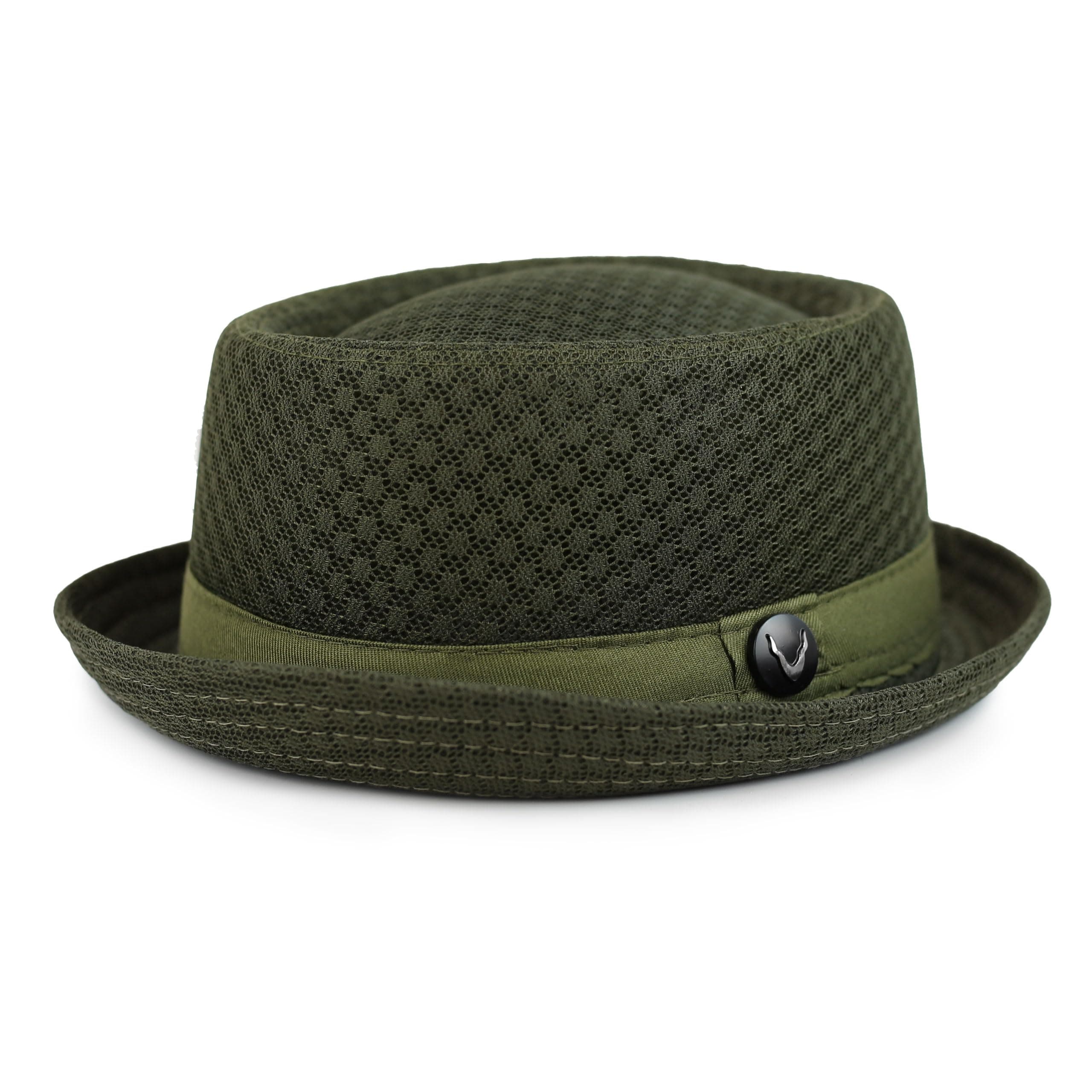 The Hat Depot Unisex Light Weight Classic Soft Cool Mesh Pork Pie hat