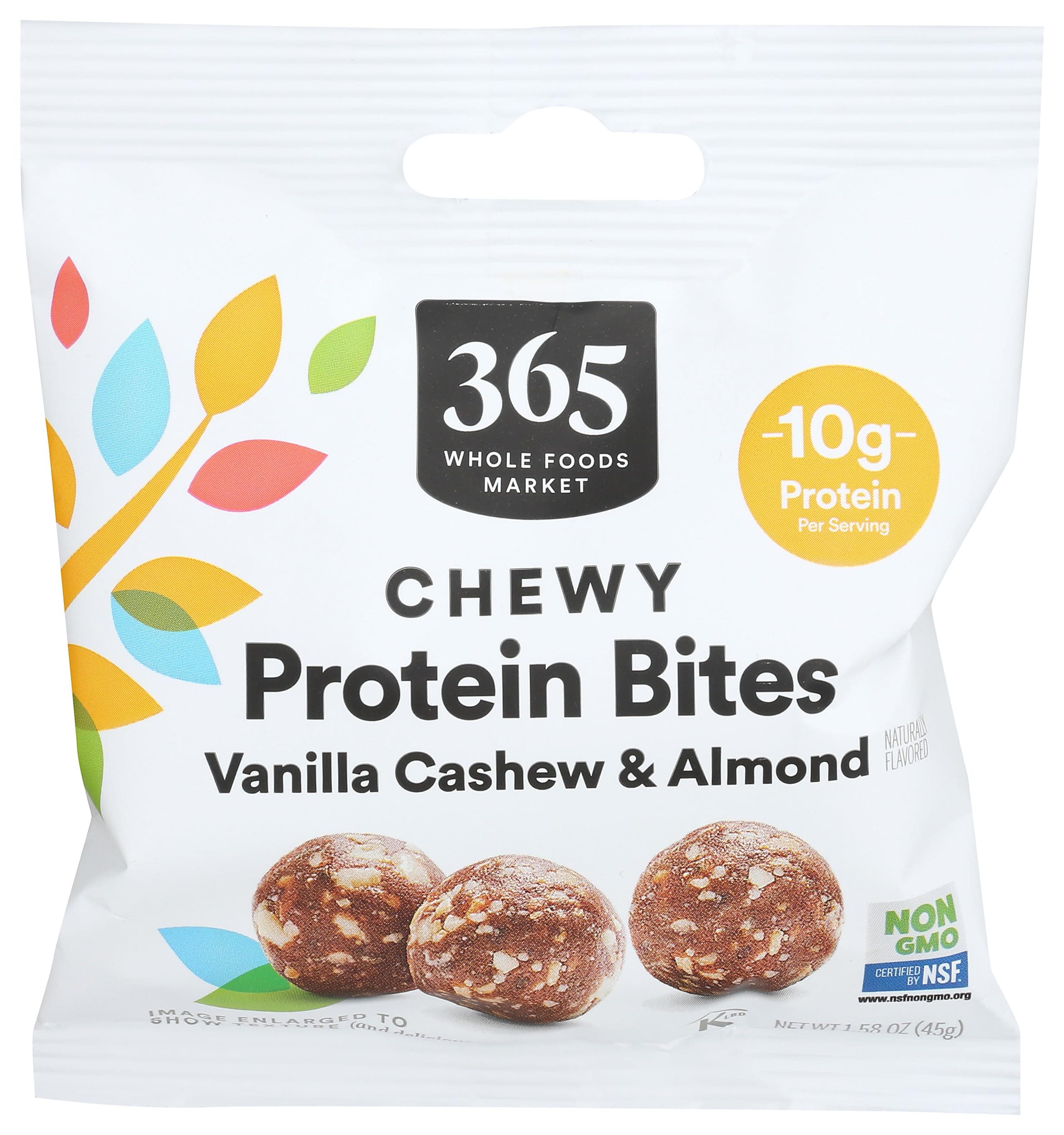 Chewy Protein Bites, Vanilla Cashew & Almond Flavor, Vegetarian,1.58 Ounce