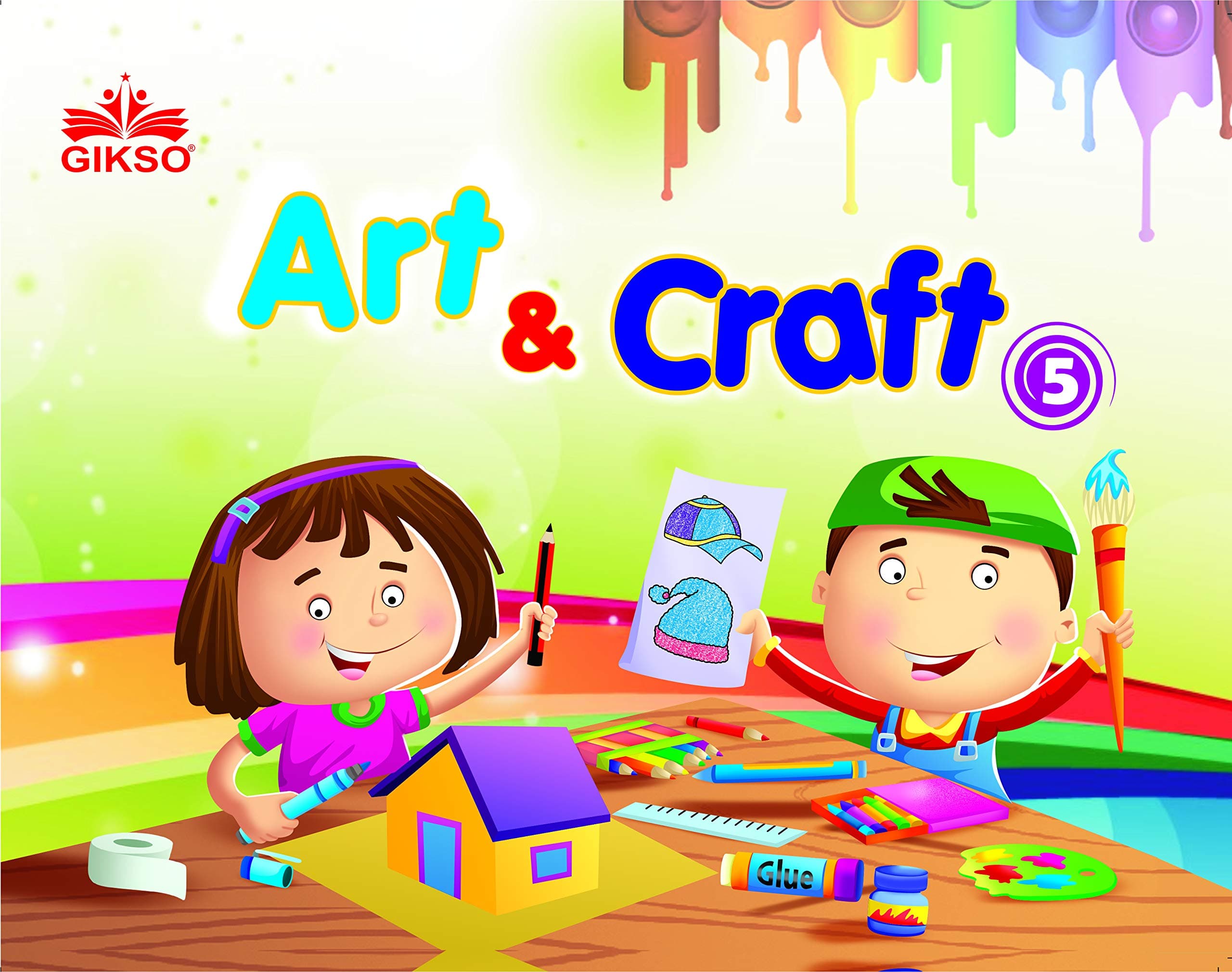 GIKSO Art and Craft 5 - Activity Book for Kids Age 8 to 11 Years Old | Includes Colouring Activities (English)