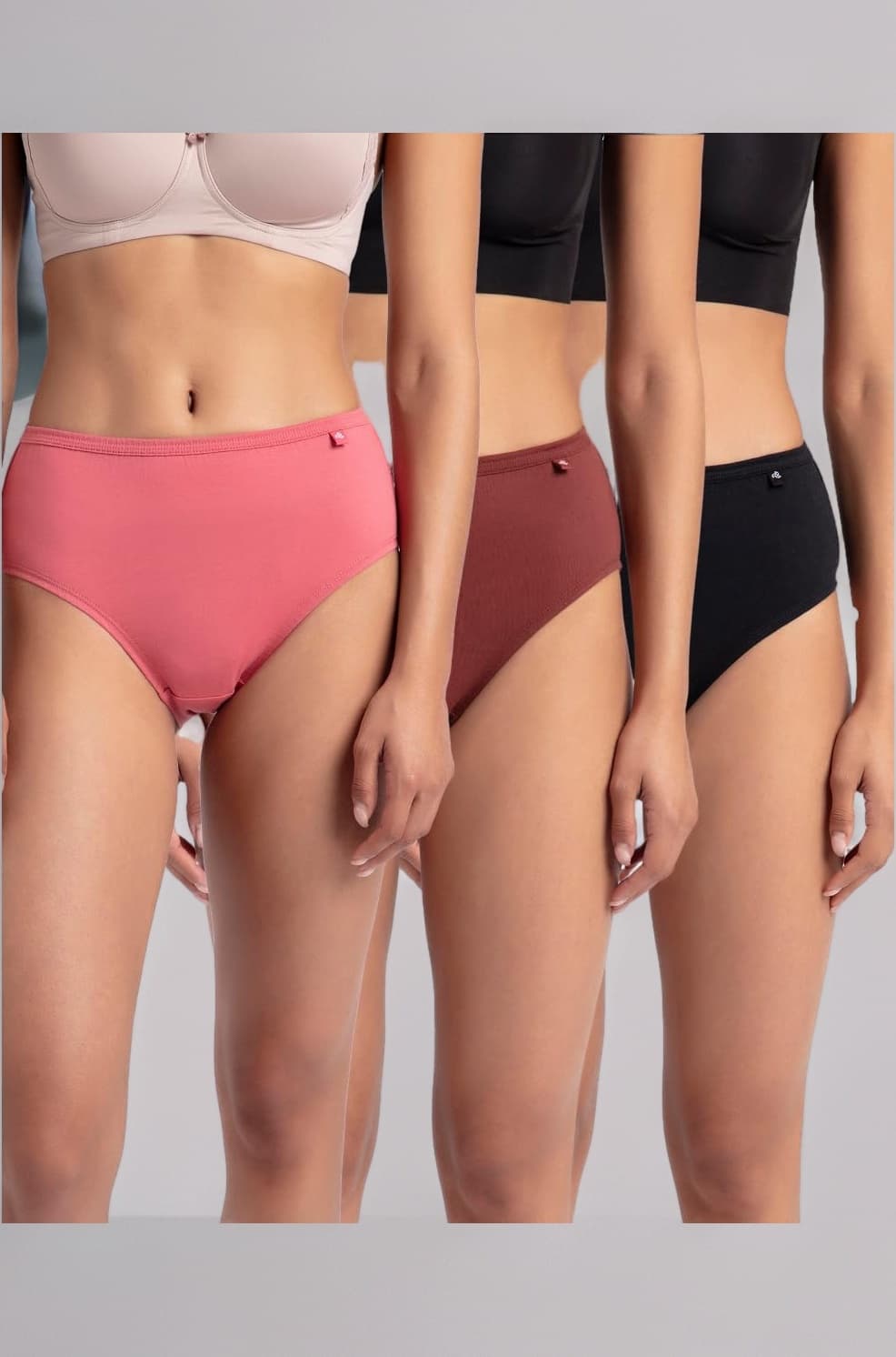 Jockey 1406 Women's High Coverage Super Combed Cotton Mid Waist Hipster with Concealed Waistband and Stay Fresh Treatment (Pack of 3_Colors & Prints May Vary)