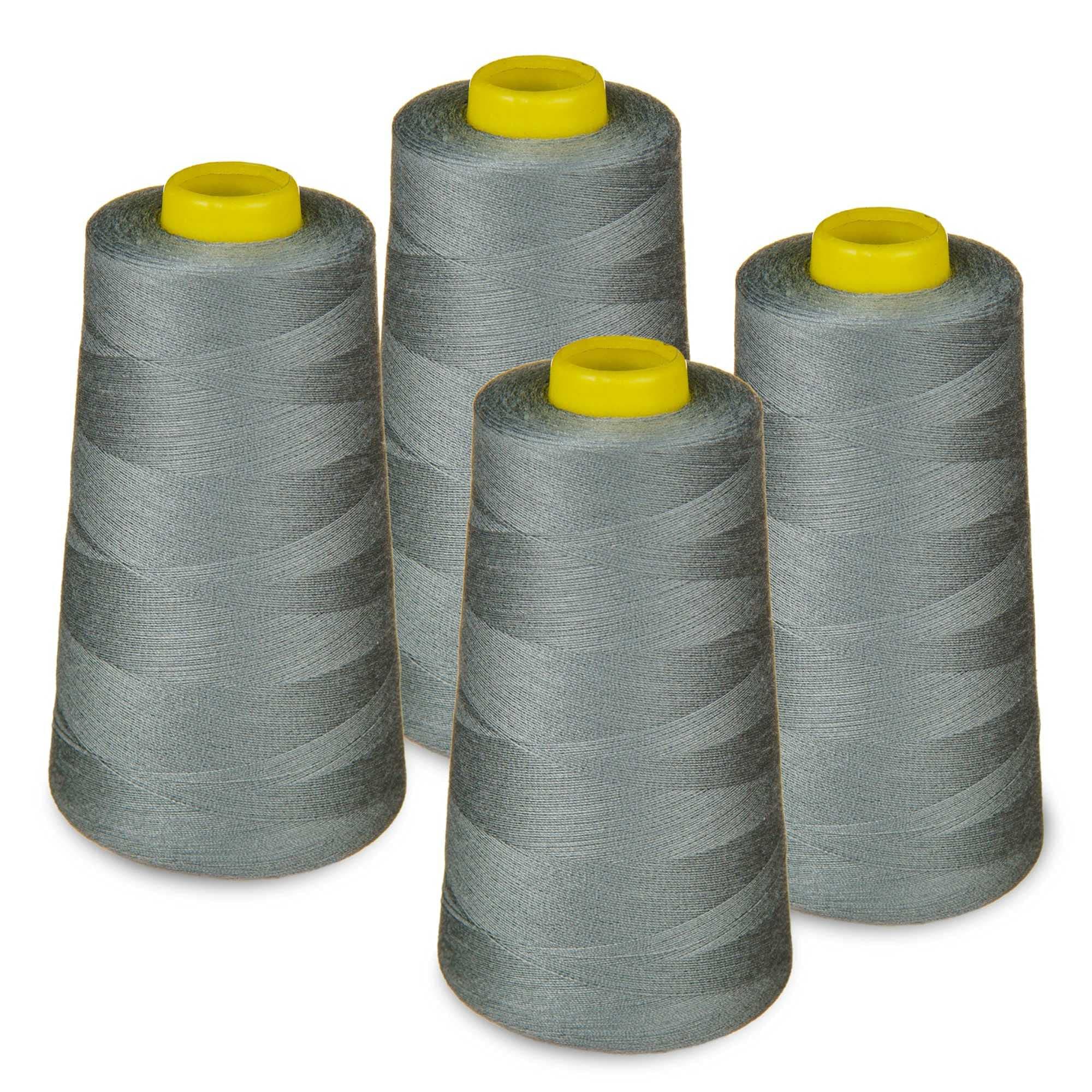 4 x Cones overlocking Thread 40S/2, 3000 Yards (341 Grey)