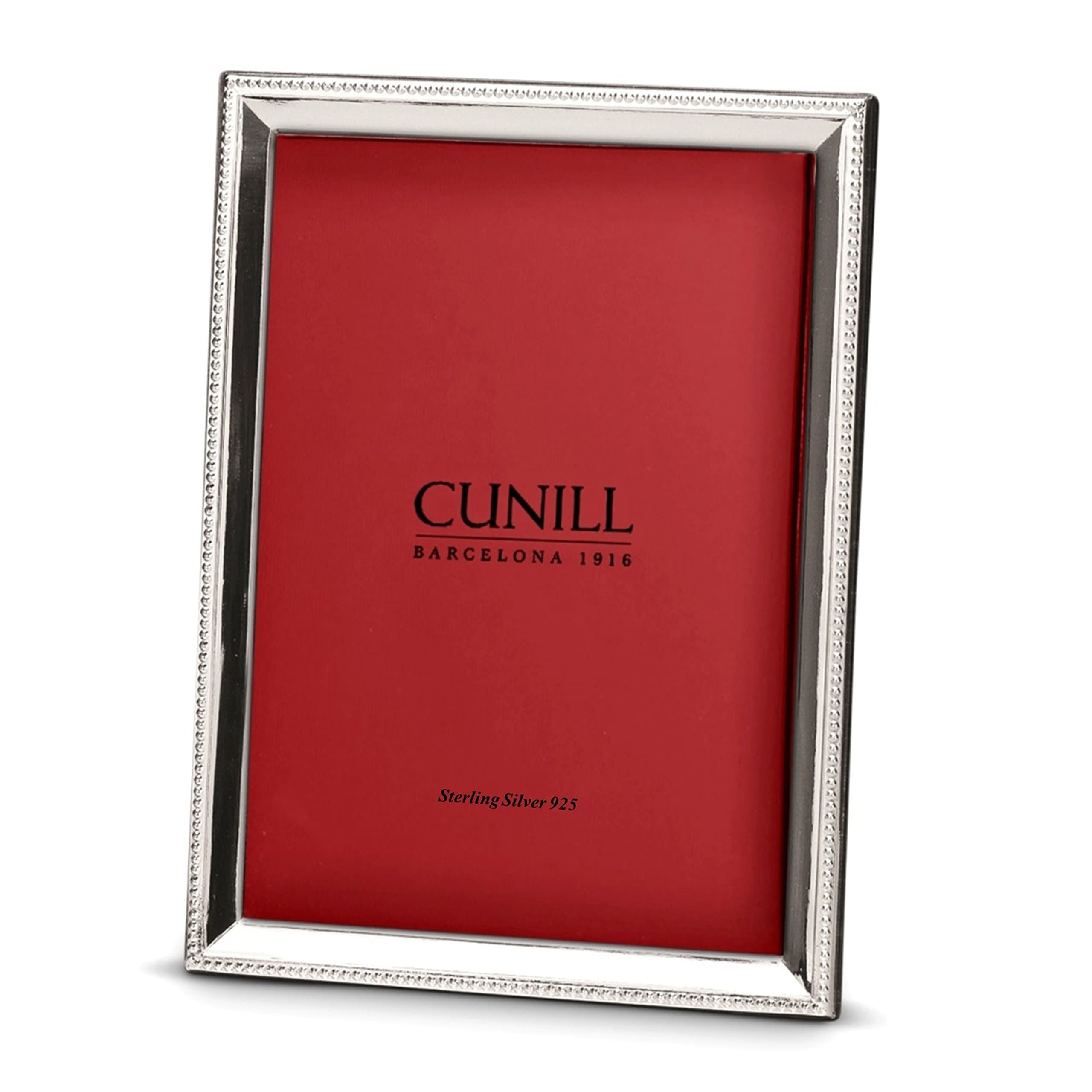 Cunill 189346 Bead Bevel 4x6 Sterling Silver Picture Frame