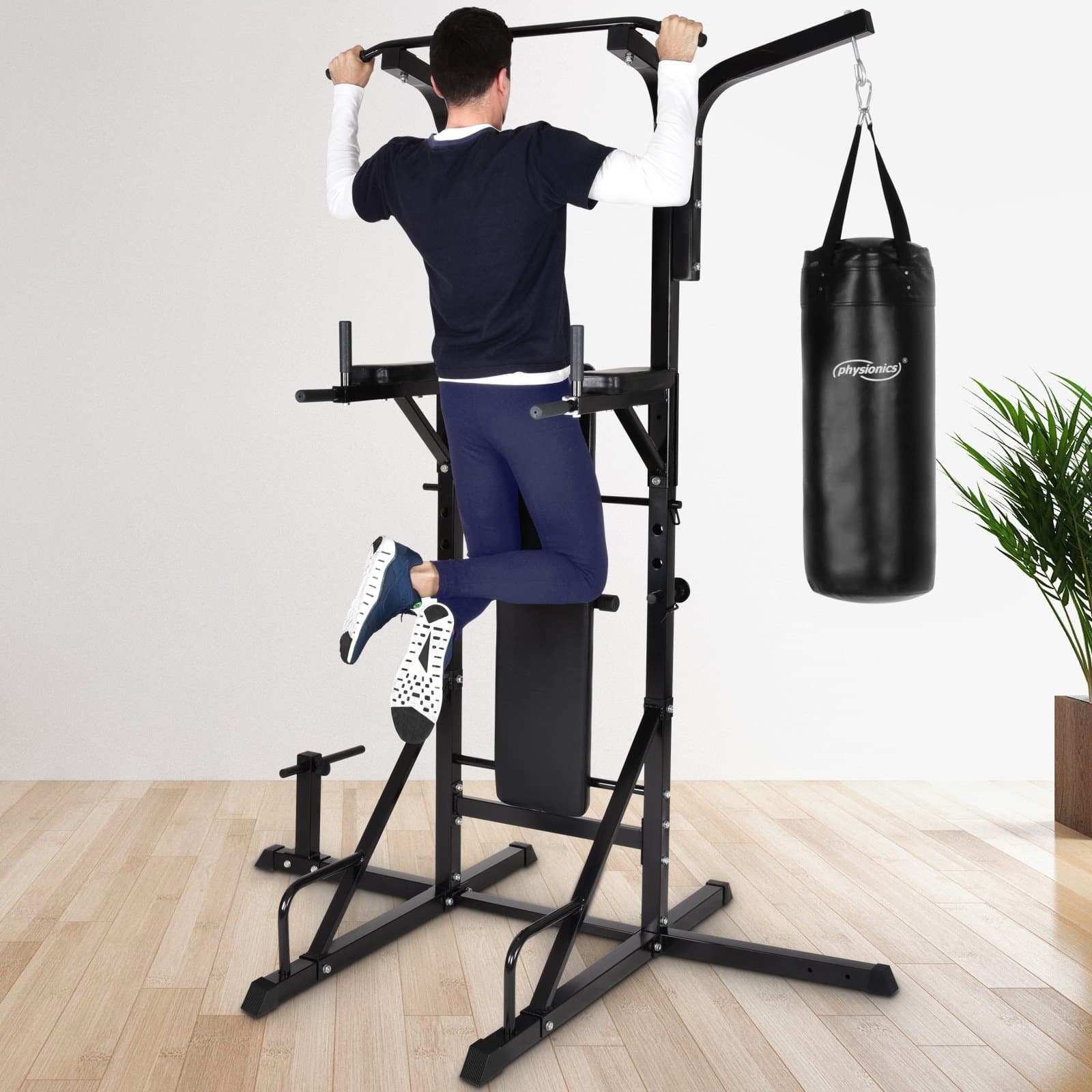 Physionics Home Gym Fitness Weight Bench Multi-Station Workout Machine Workstation