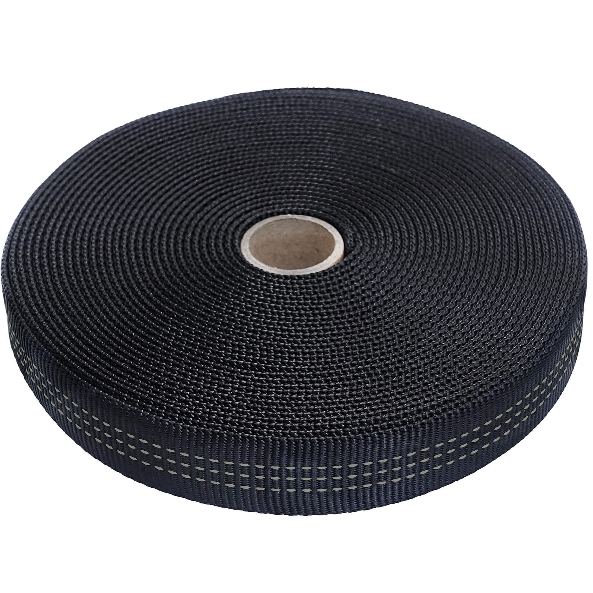 1 inch Nylon Tubular Webbing Tape CE UIAA Certified 4000lb Heavy Duty for Climbing Rescue Rope Works Survival Outdoor General Purposes