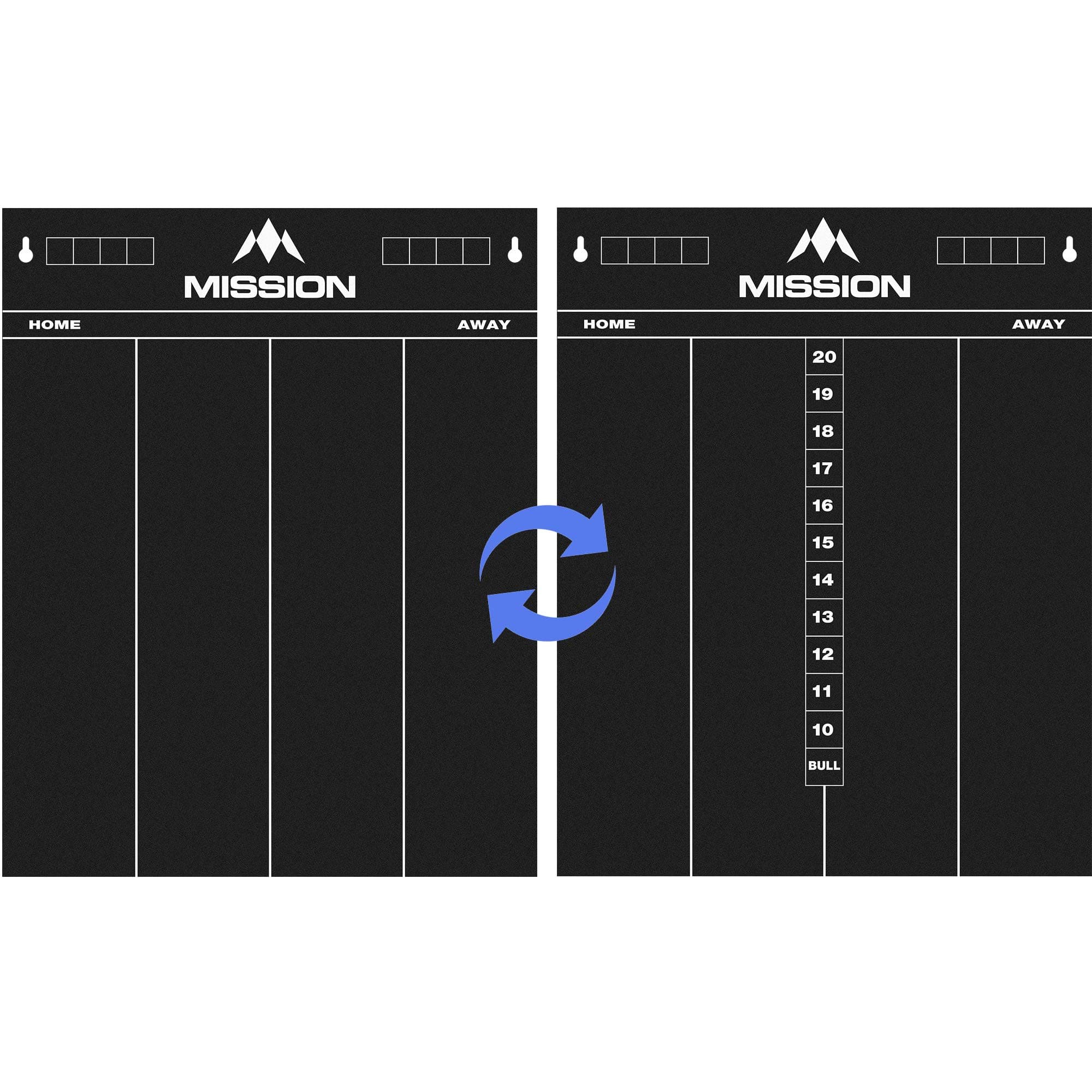 Mission Darts Chalkboard | Two Sided | 501 Cricket (MB01)