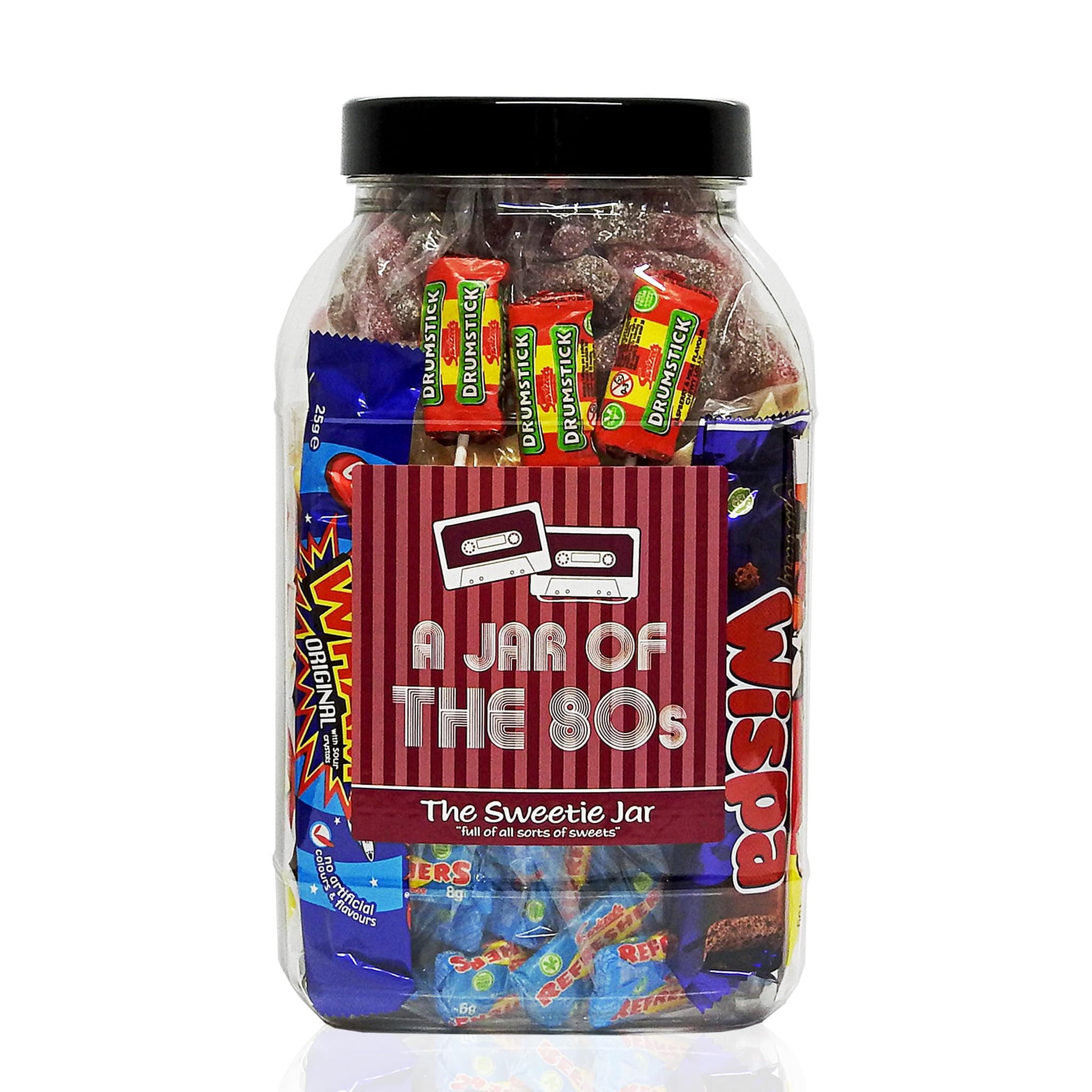 A Jar of 80's Sweets - Large - Full of Retro Sweets from the 80s decade