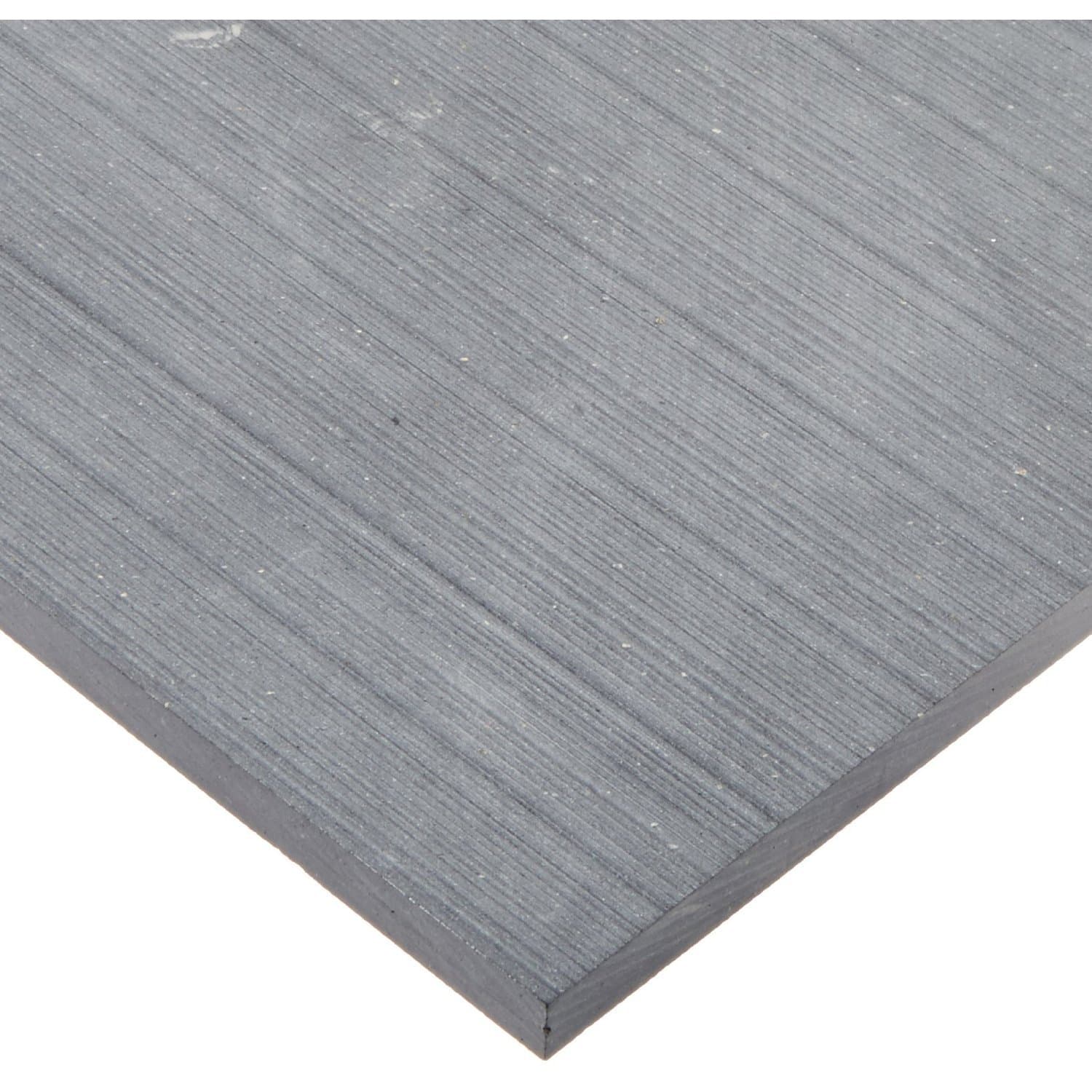 Lava, Alumina Silicate Ceramic, Sheet, Opaque Gray, 4" Length, 4" Width, Thickness 1/8"
