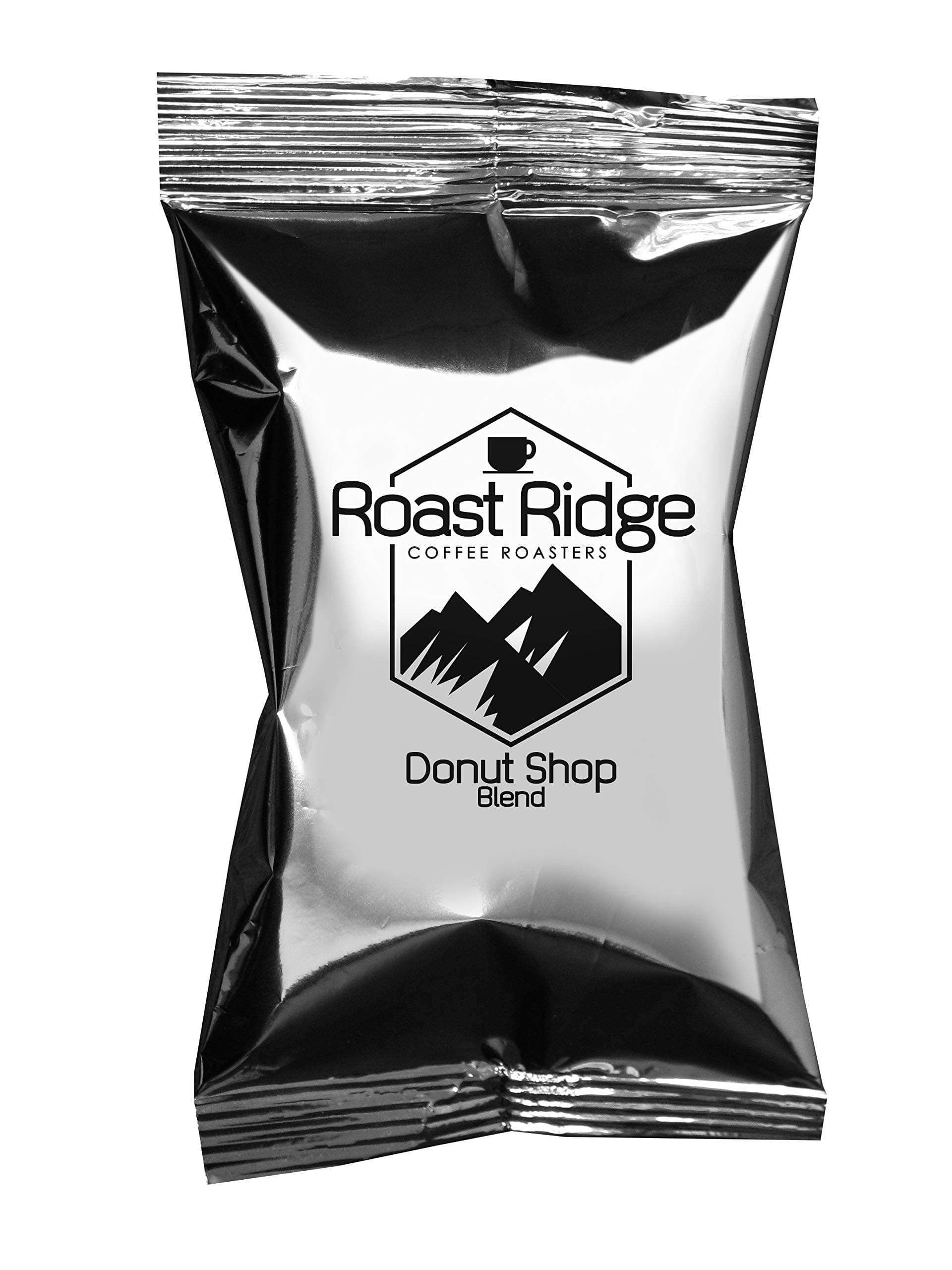 Roast Ridge Coffee 2.0 oz. Portion Pack Pre-Measured for Single Pot of Coffee, Donut Shop Blend, 40 Pouches