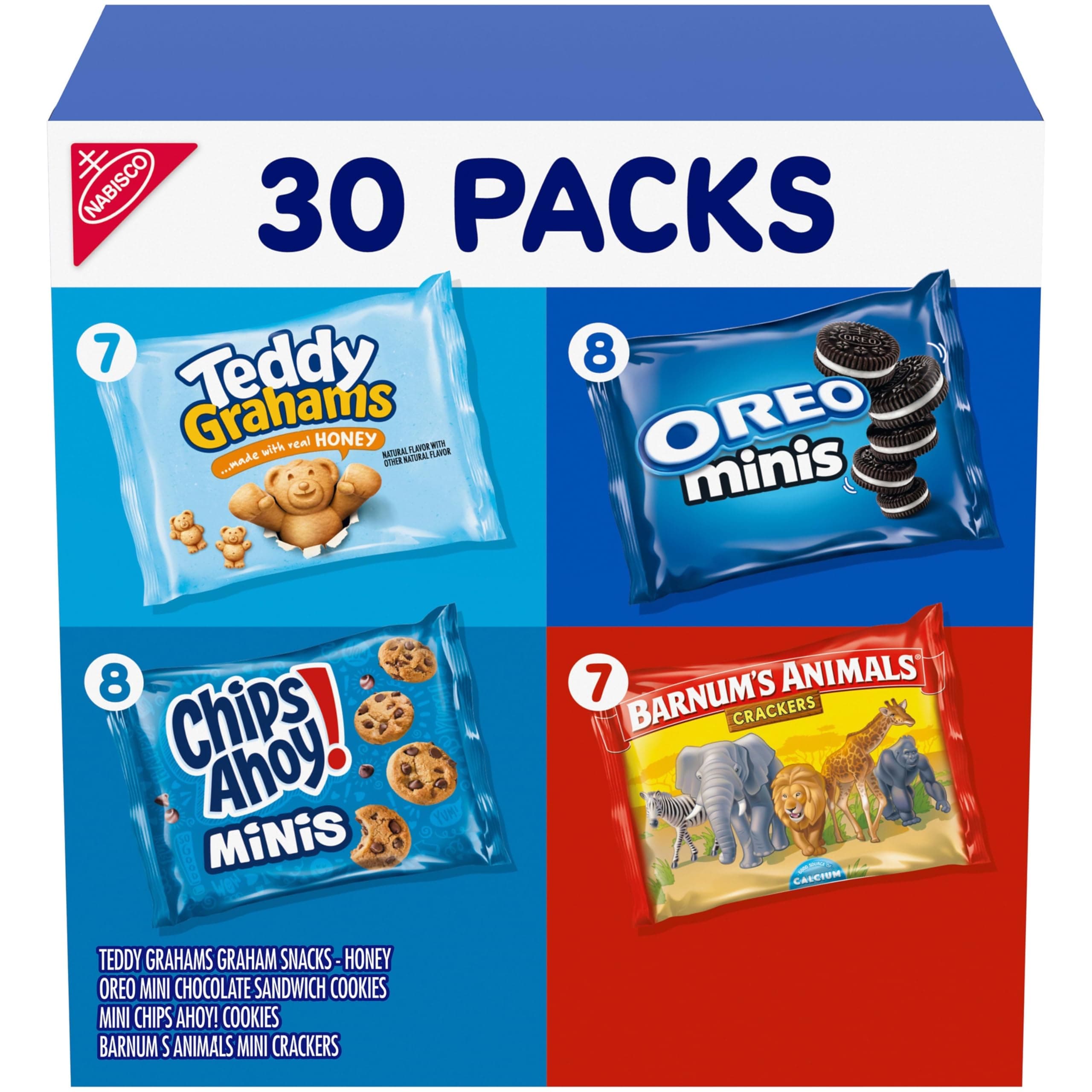 Nabisco Team Favorites Variety Snack Pack, 1 Oz., 30 Count