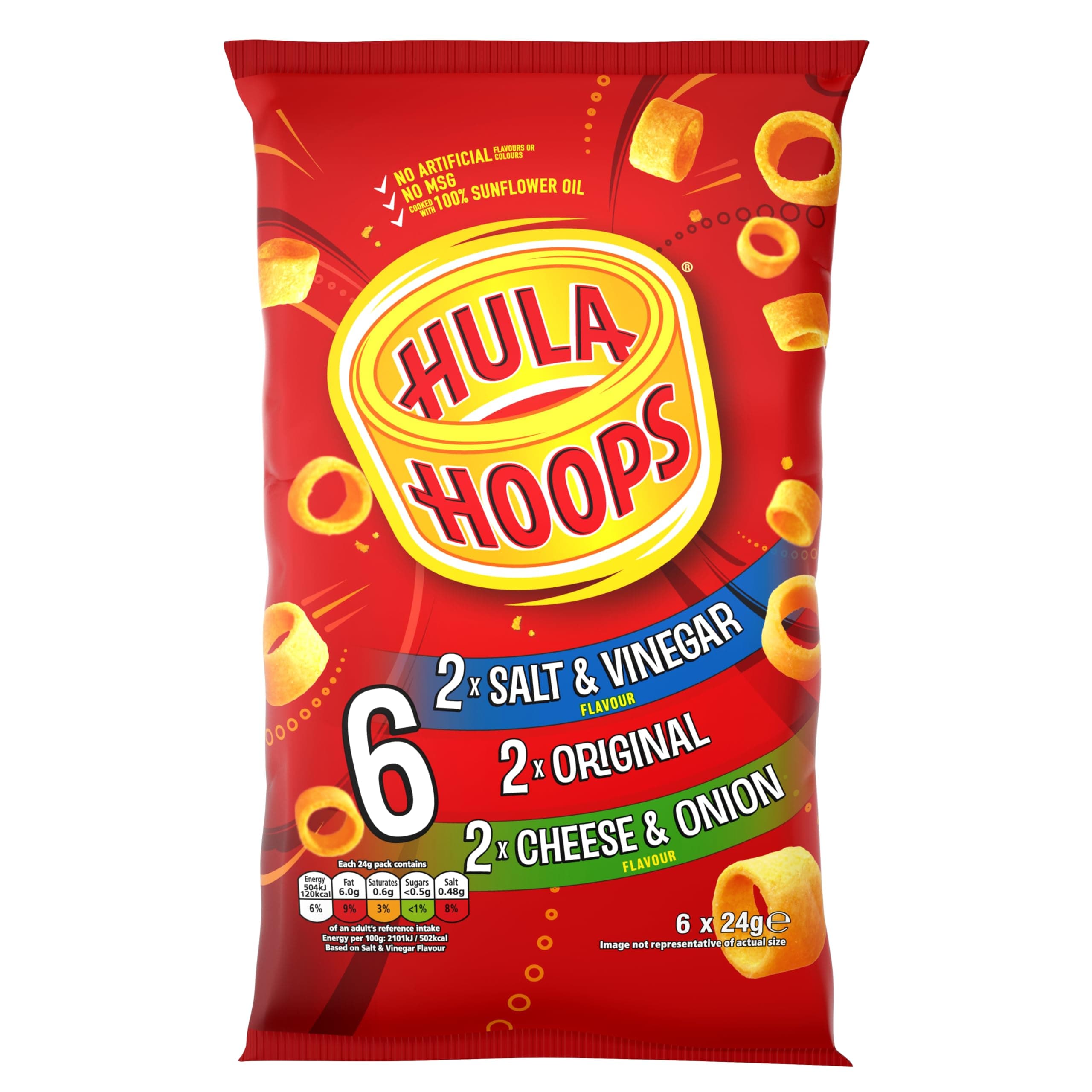 Hula Hoops Family Snack Pack, 144g