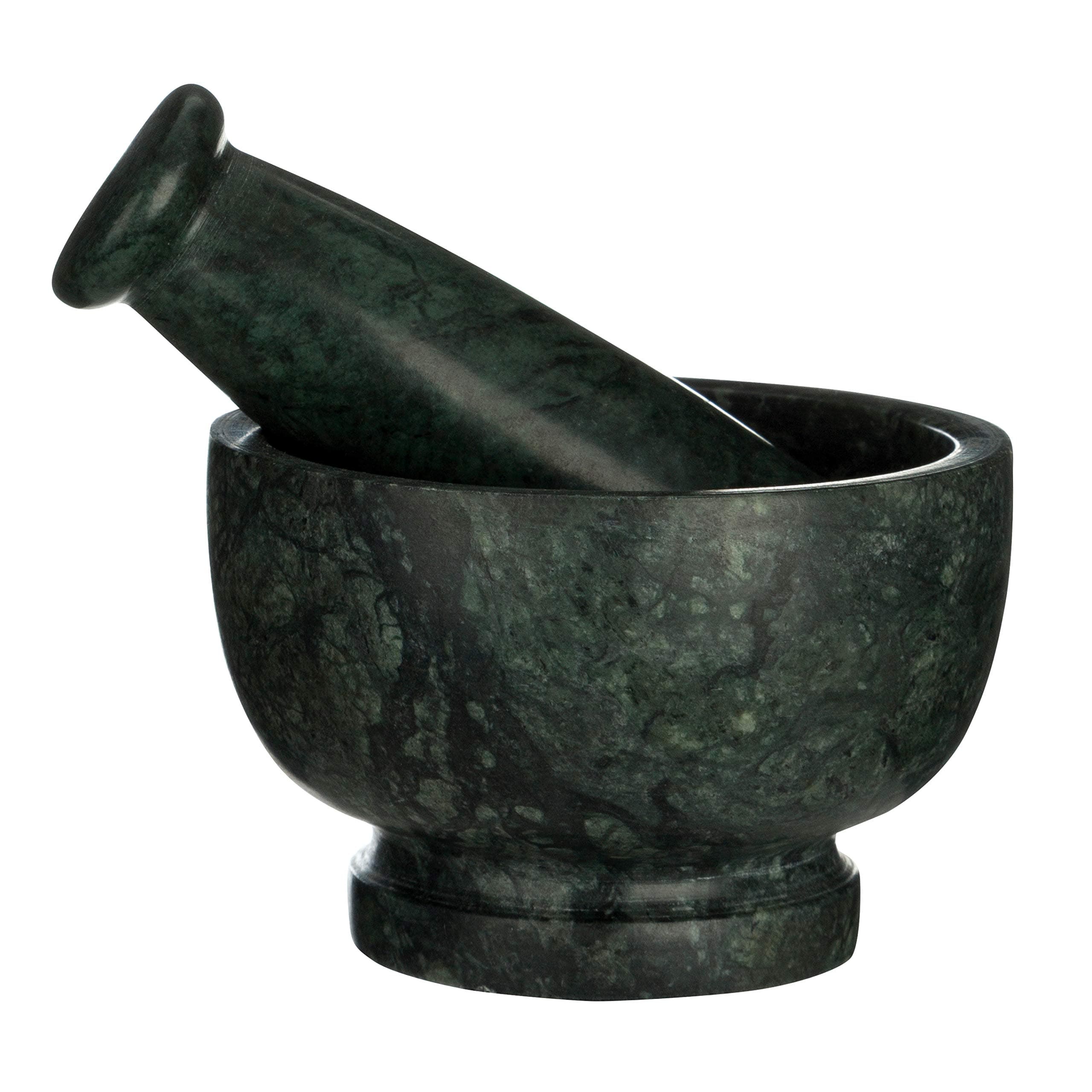 Green Marble Mortar And Pestle Spice Herb Mixing Crusher Grinder Grinding Paste