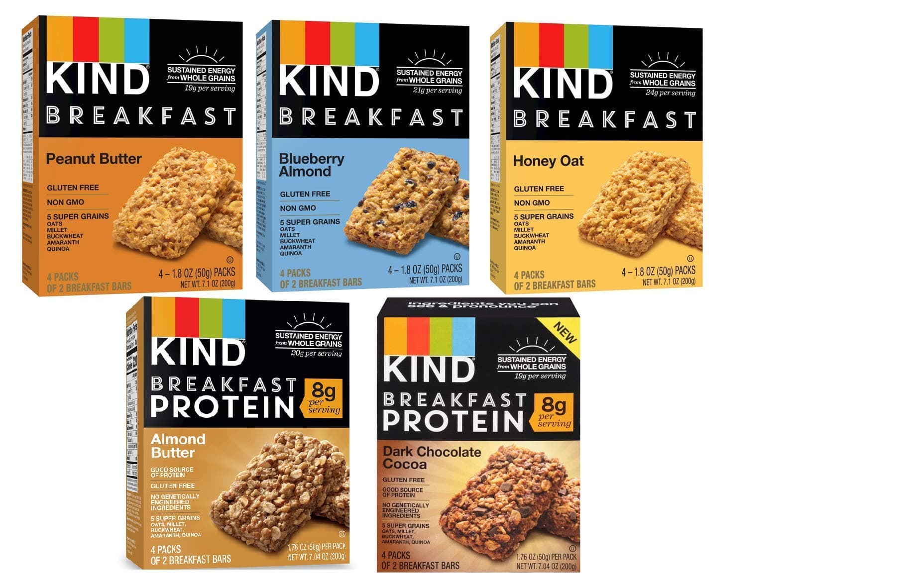 Kind, Breakfast Bars, Variety Packs (5)