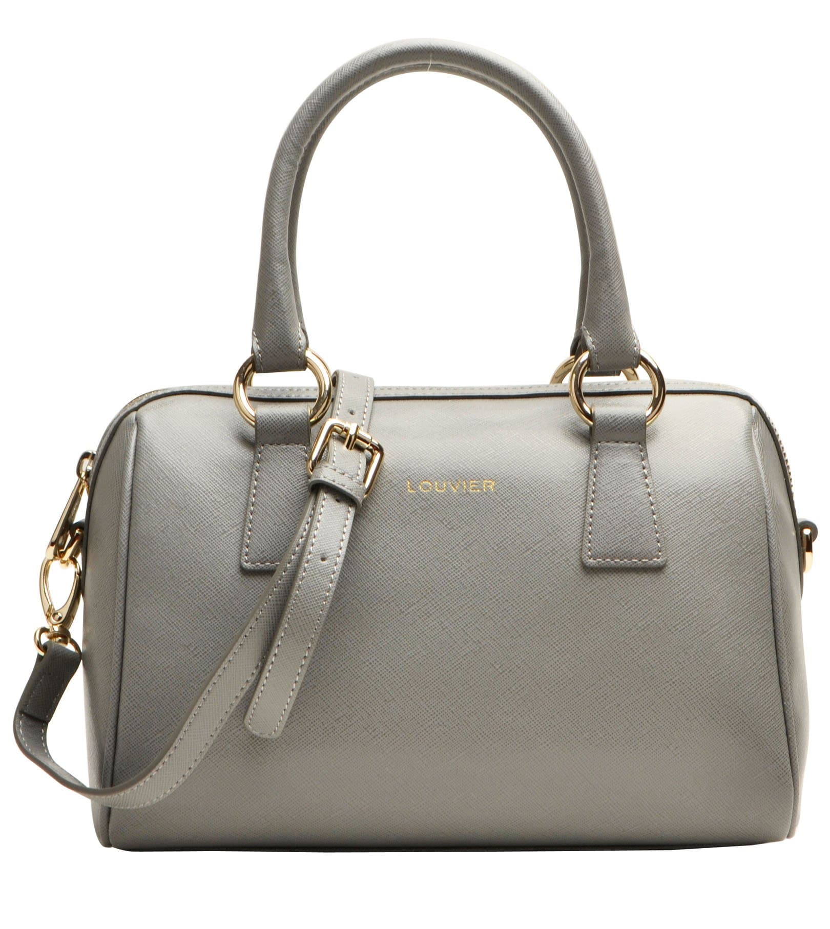 Louvier Givrand Italian Leather Paula Classic Top Handle Crossbody Handbag