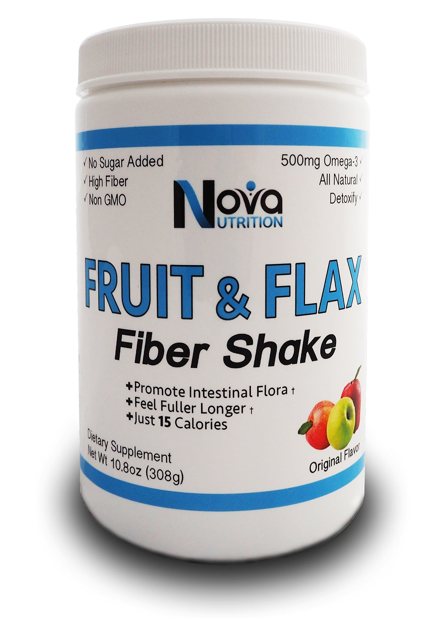 Organic Fruit & Flax Fiber Shake - Nova Nutrition - 28 Servings (308 g)