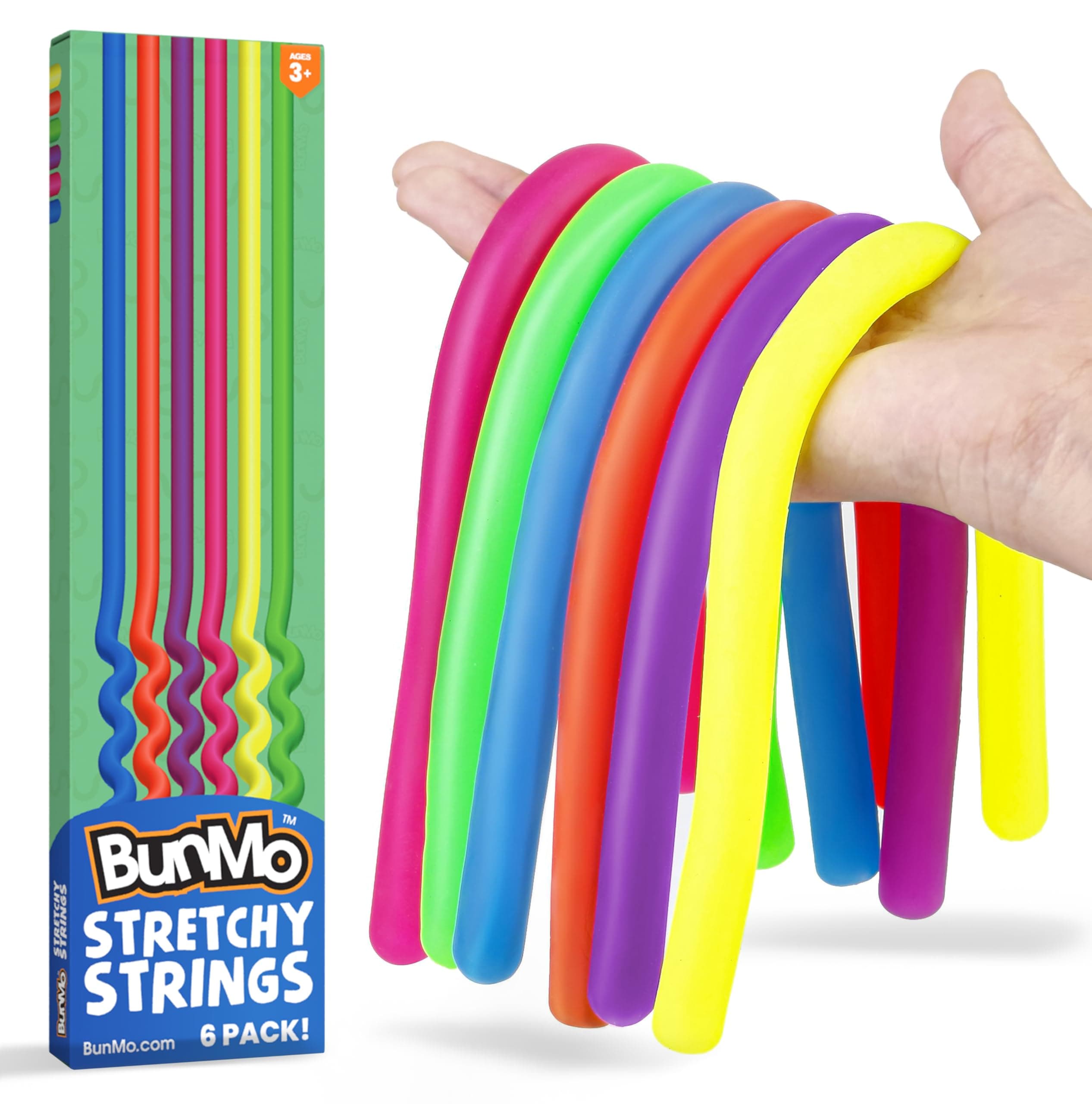 Stress Relief Toys for Special Needs Children - Stretchy Sensory Toys for Autistic Children / ADHD / Fidgets & Anxiety Toys for Adults - 6 Pack